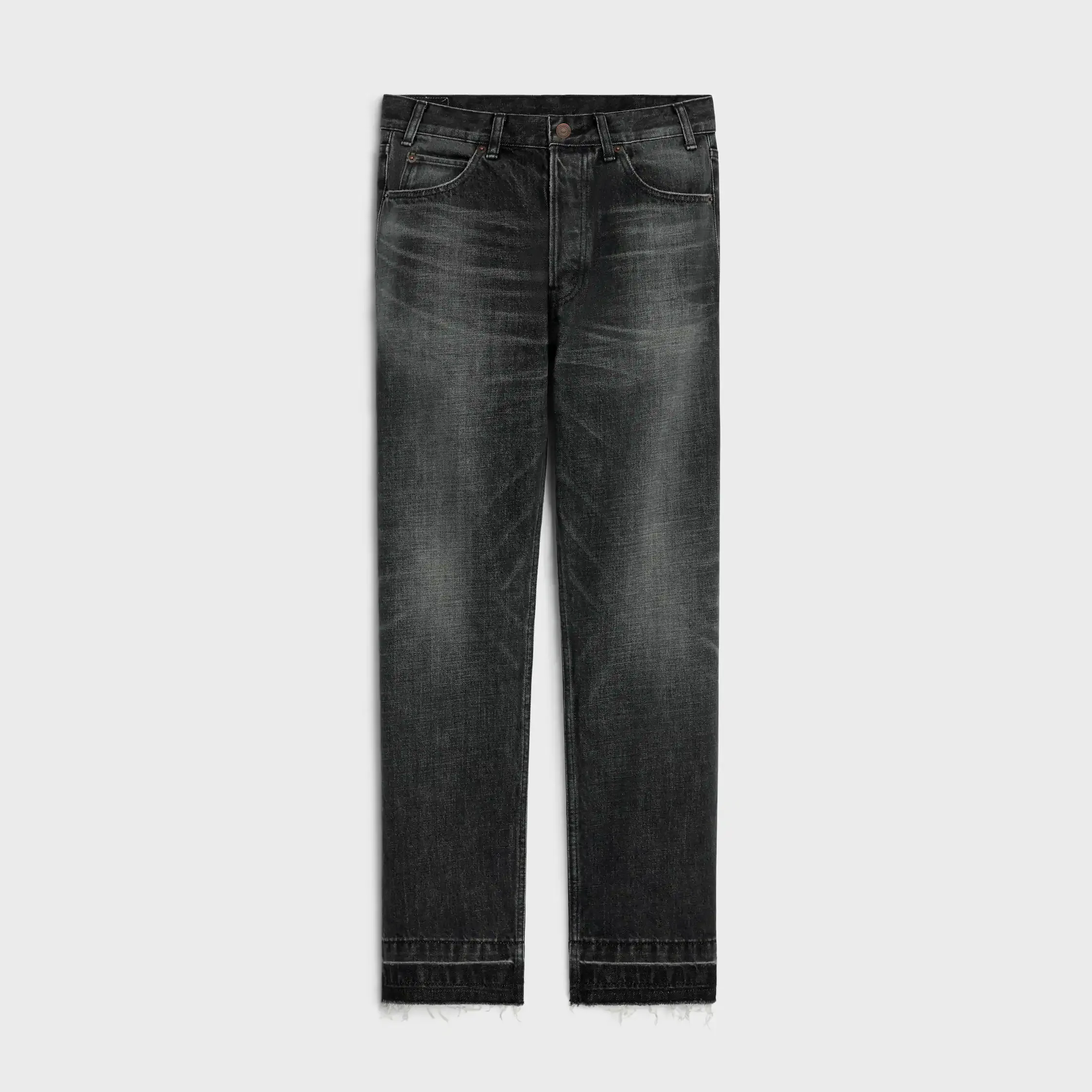wesley jeans in black ice rinse wash denim