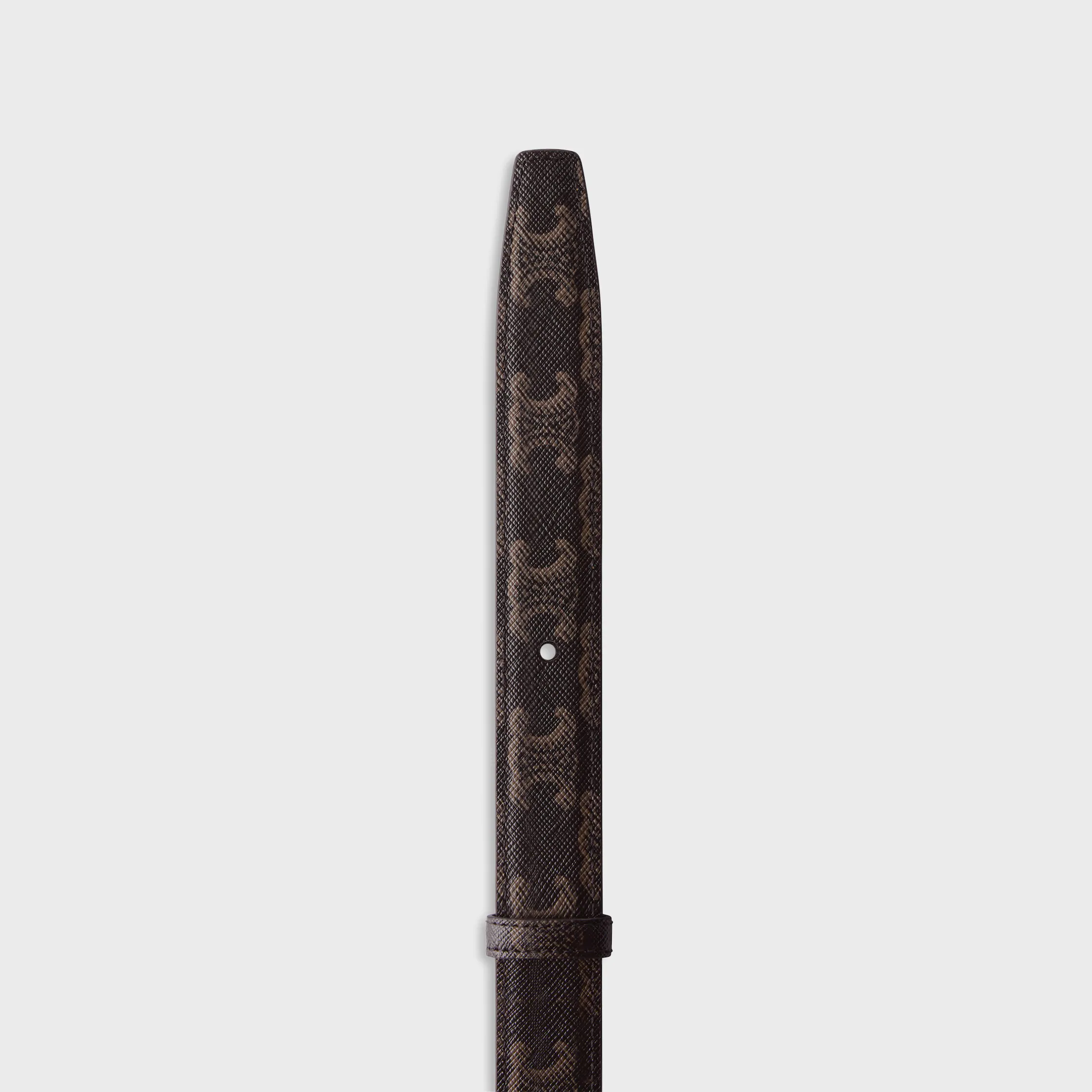 Reversible Strap 25MM IN Taurillon Leather and Triomphe Canvas