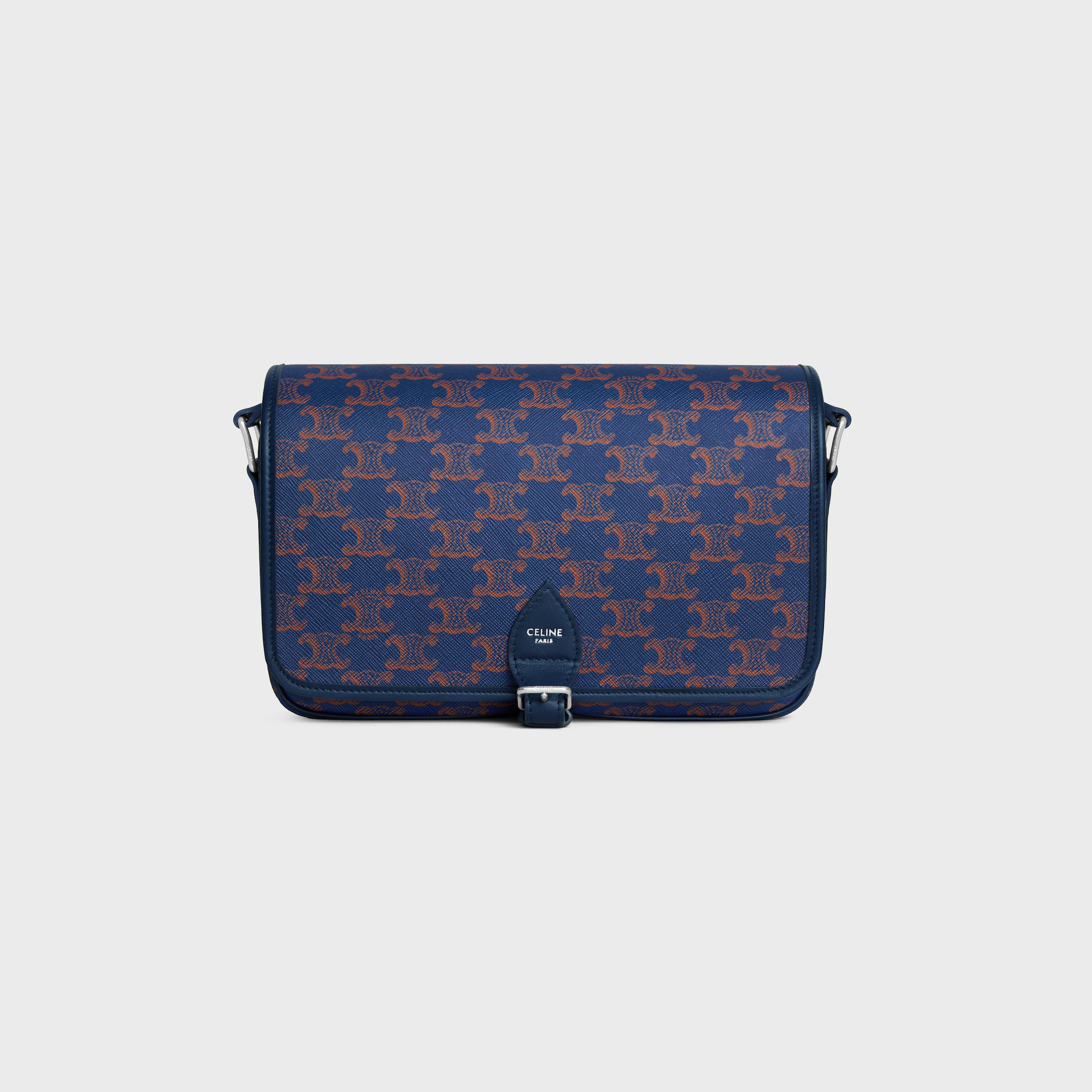 SMALL FOLCO MESSENGER IN Triomphe Canvas and calfskin