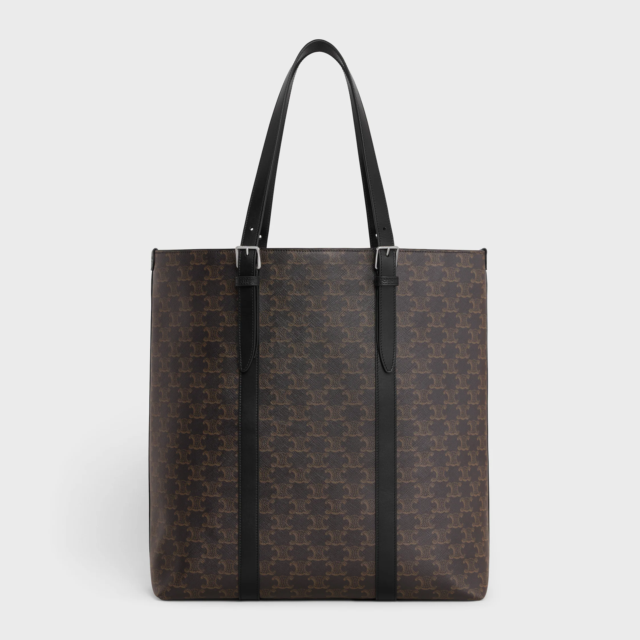 CABAS WITH BUCKLE in TRIOMPHE CANVAS AND CALFSKIN