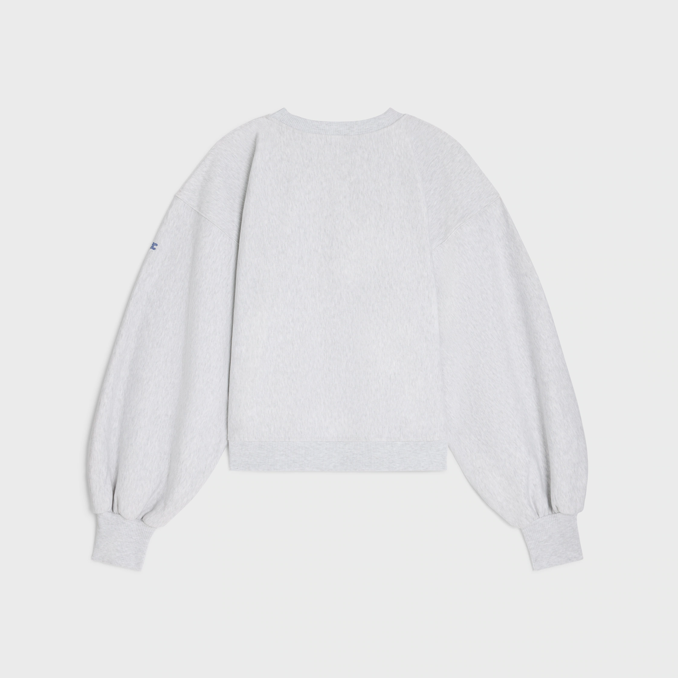 oversized crewneck sweater IN cotton fleece