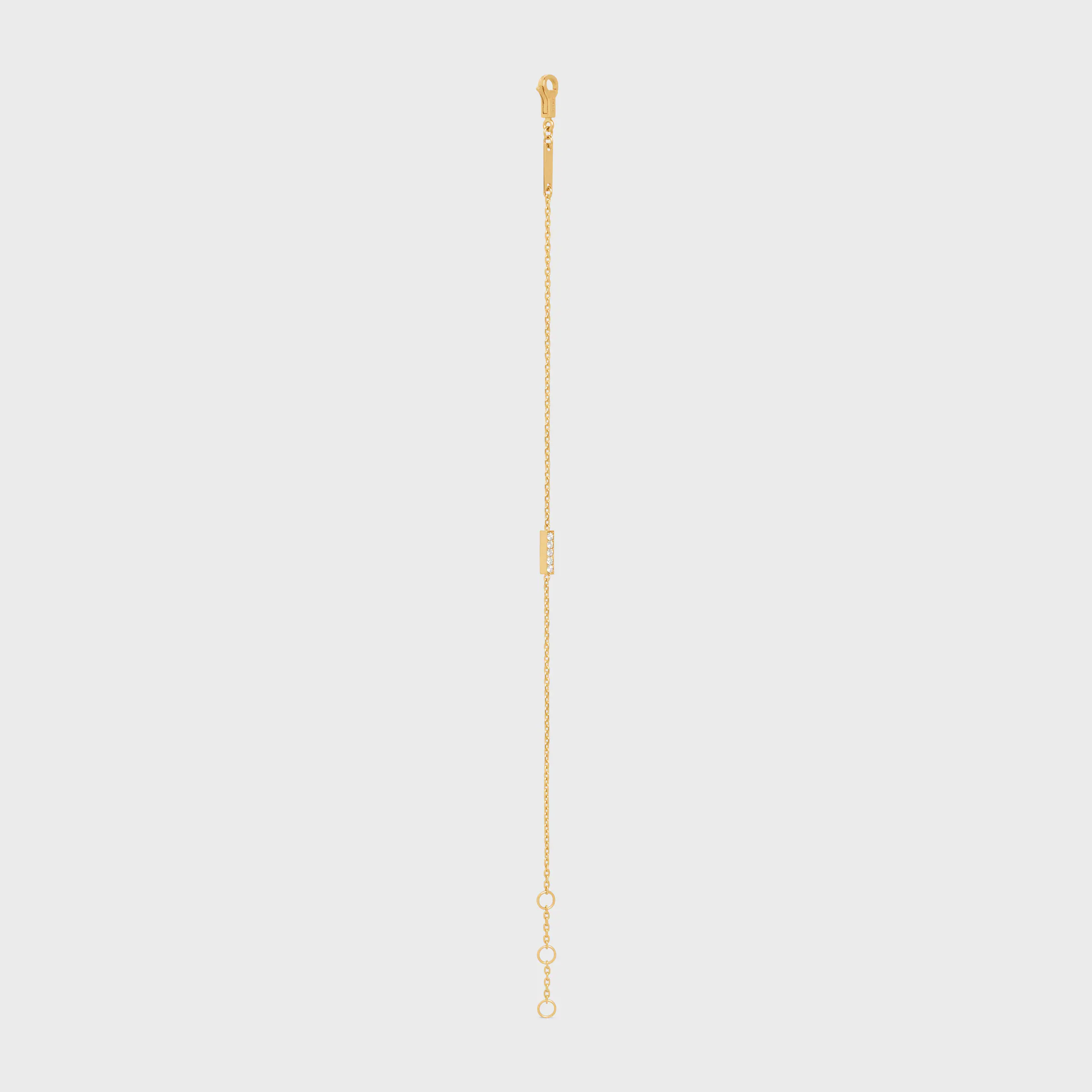 Celine Line Bracelet in Yellow Gold and Diamonds