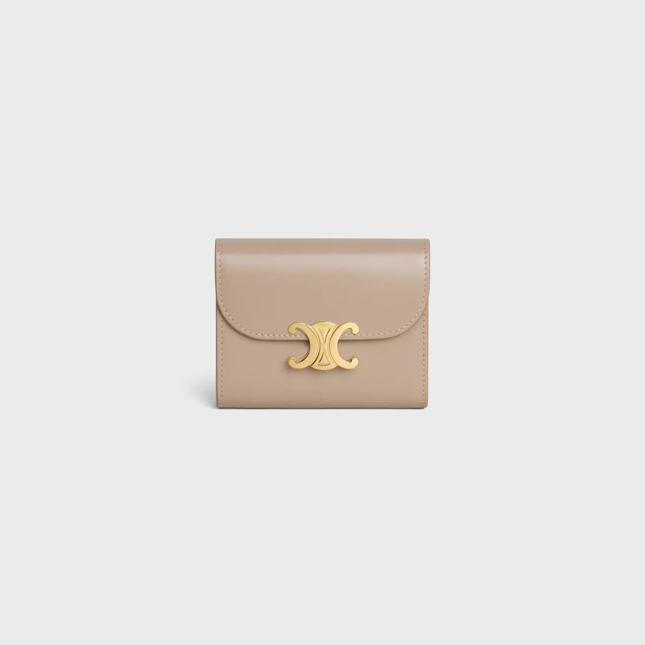 Small Flap Wallet TRIOMPHE IN Shiny calfskin