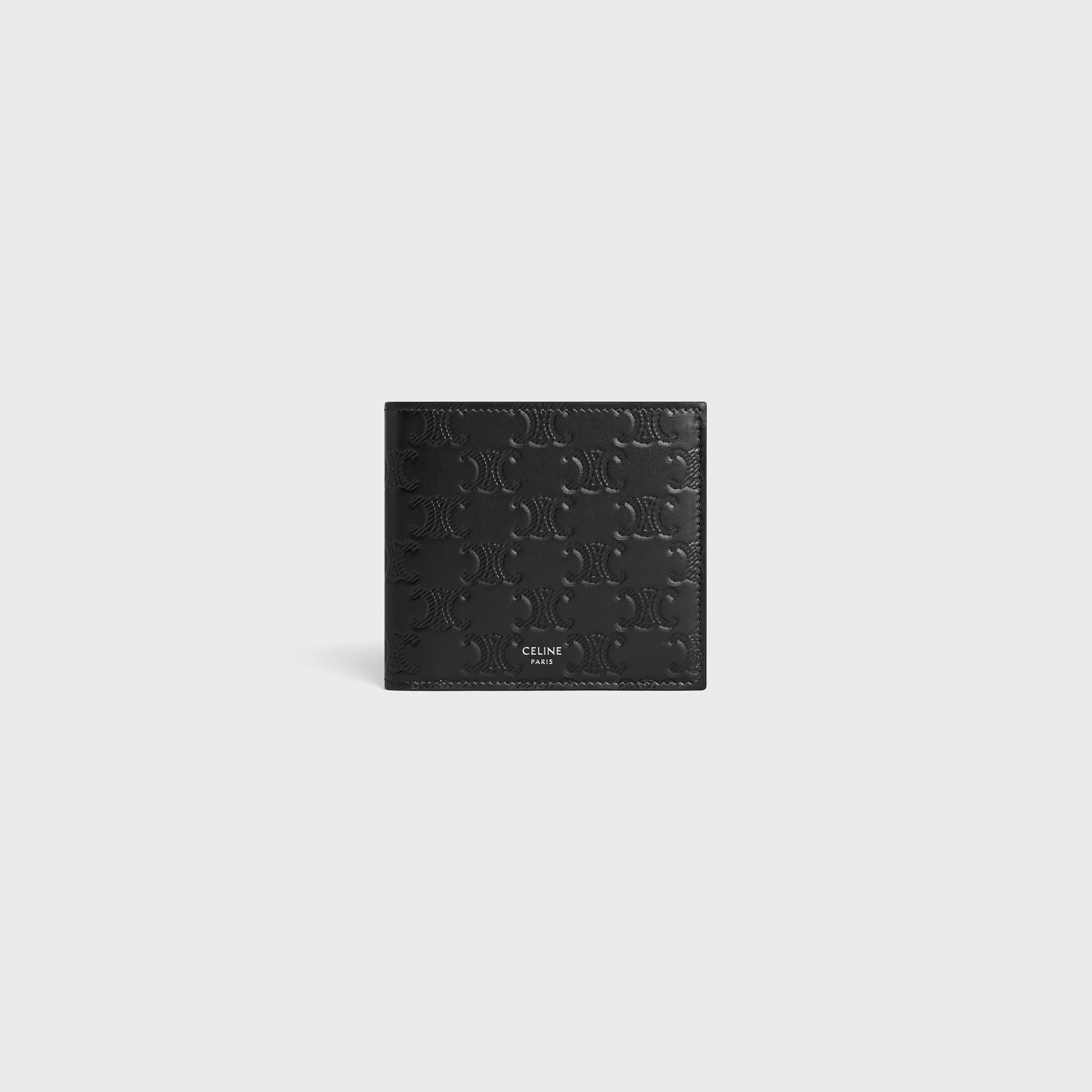 Bi-fold Wallet IN Calfskin with triomphe embossed