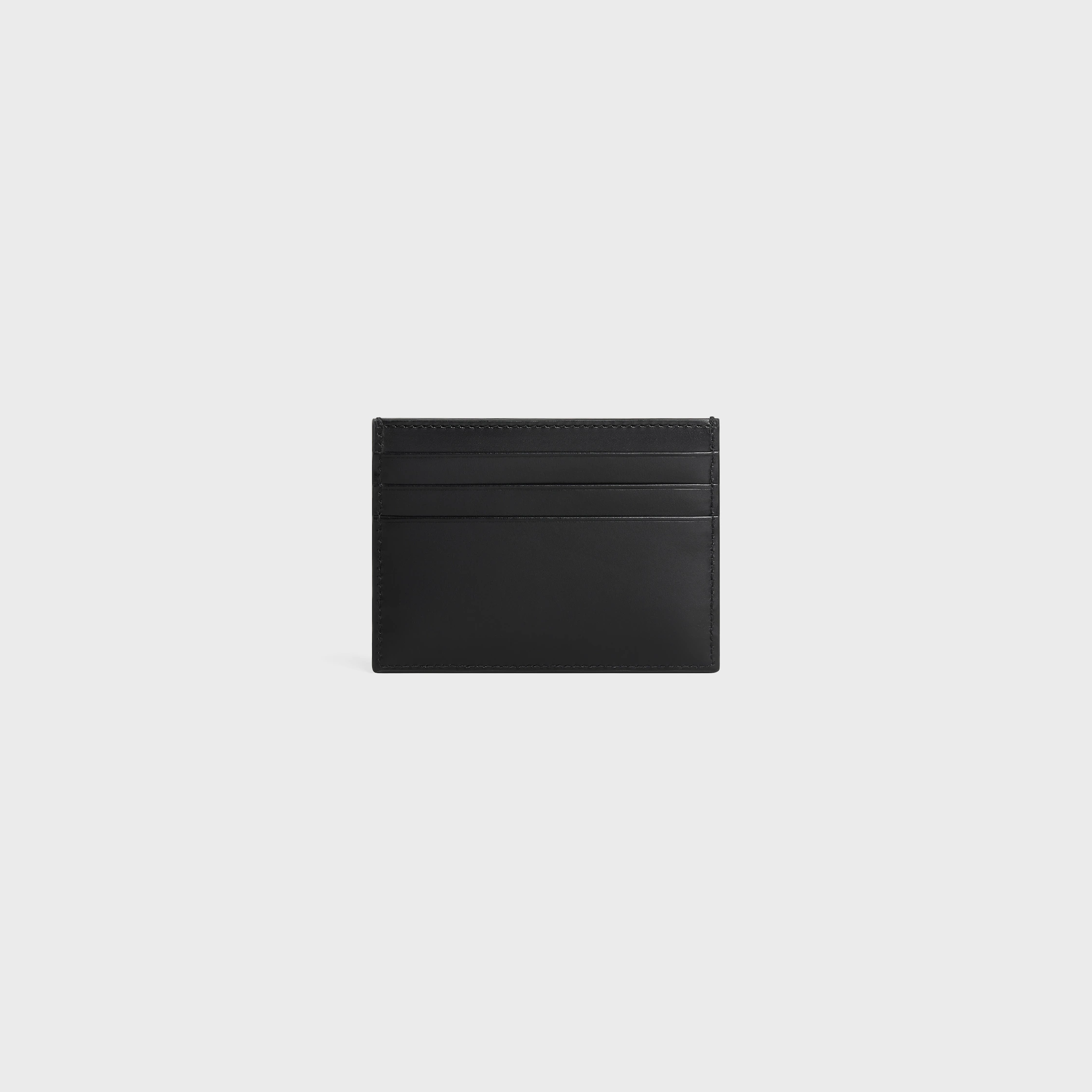 LARGE CARD HOLDER in Satinated calfskin with triomphe embossed