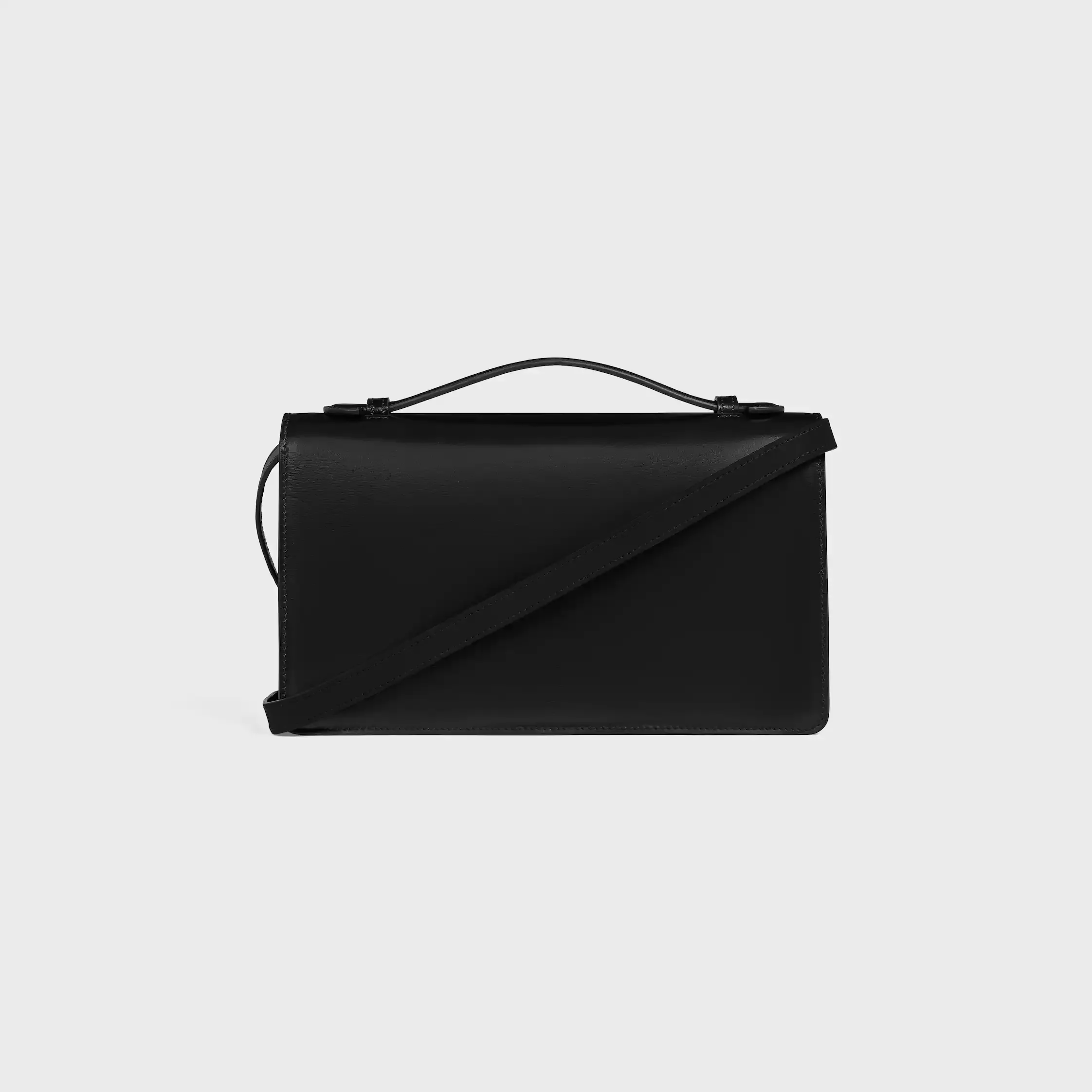 MEDIUM TRIOMPHE FOLIO IN SHINY CALFSKIN