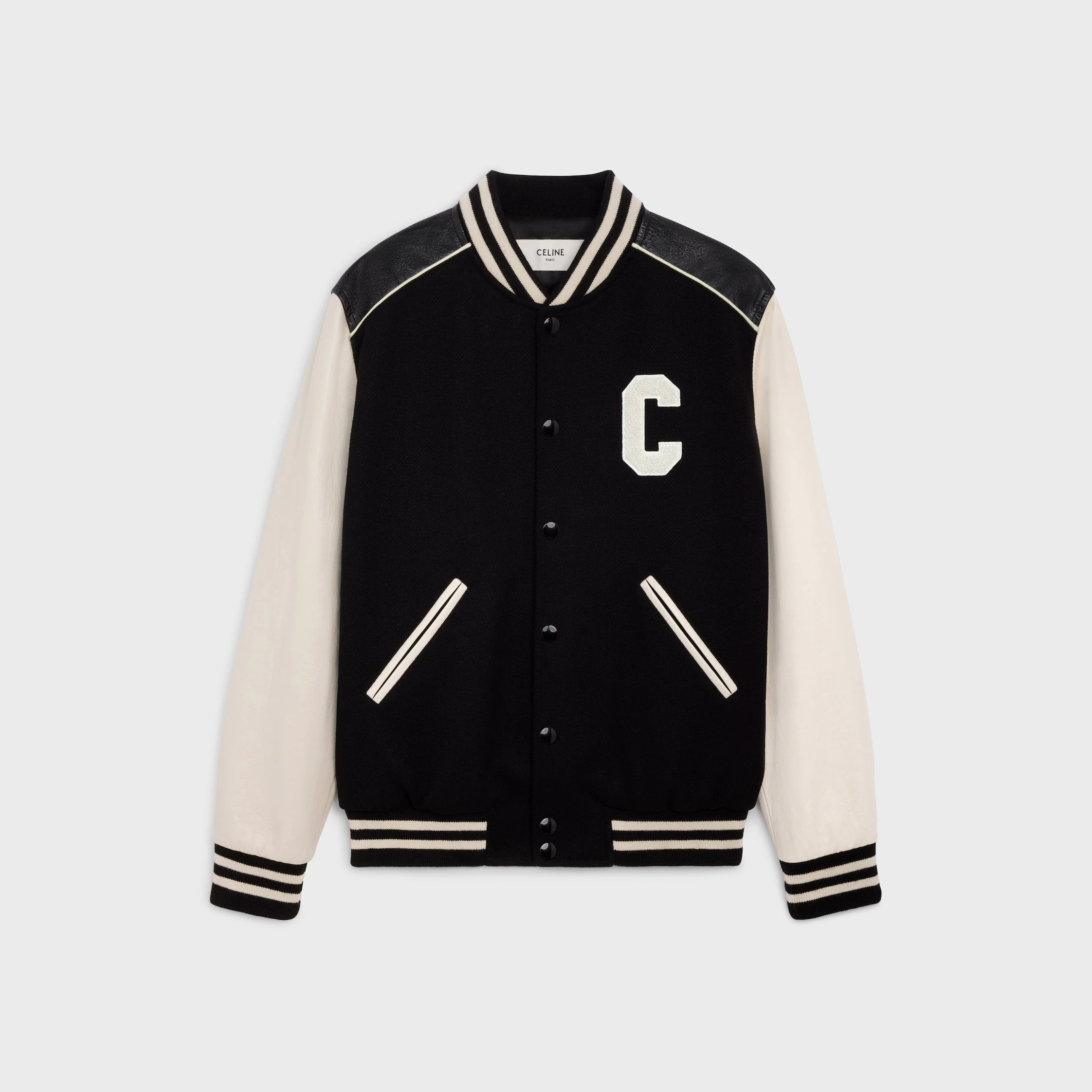 classic teddy jacket in textured wool