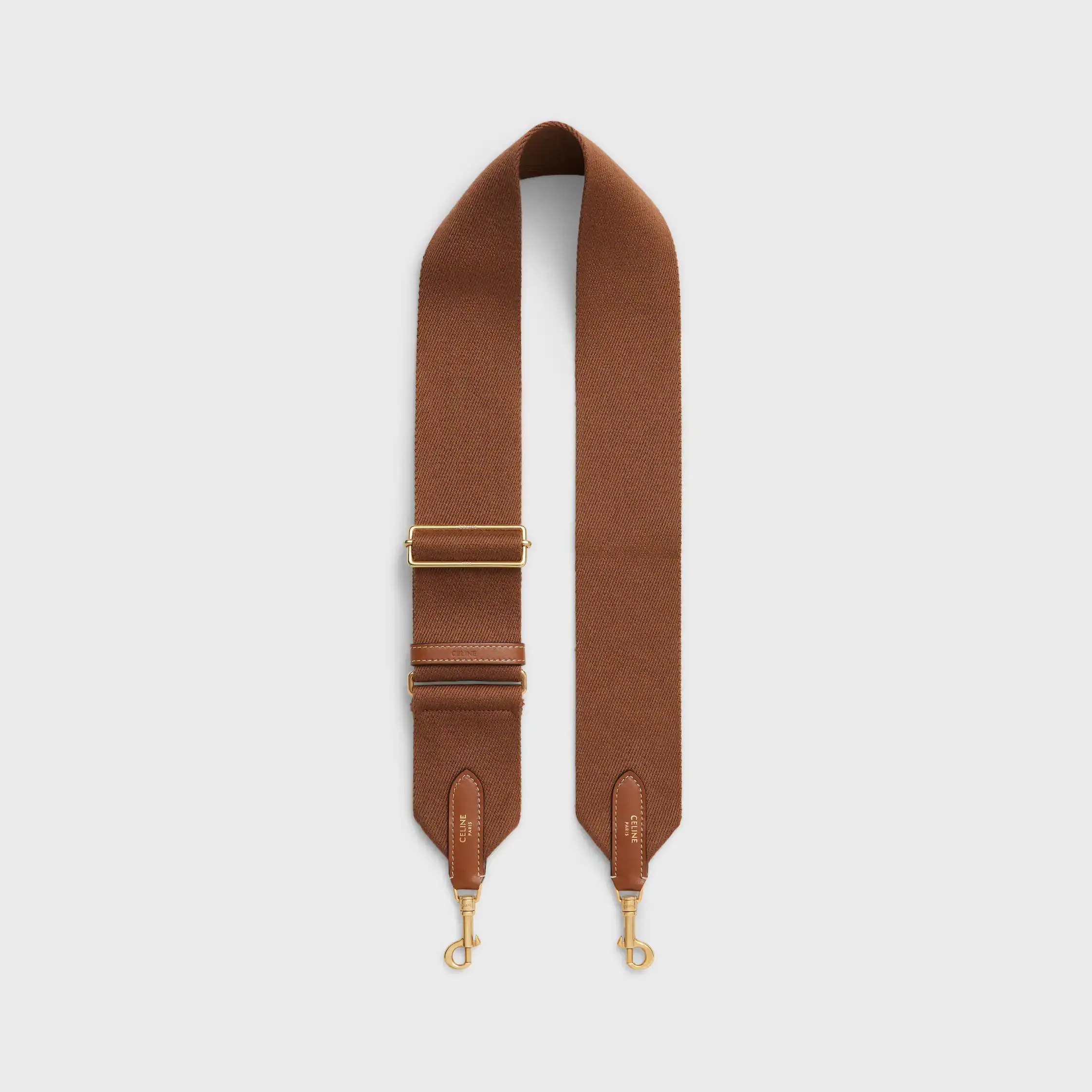 adjustable strap in wool with GOLD FINISHING