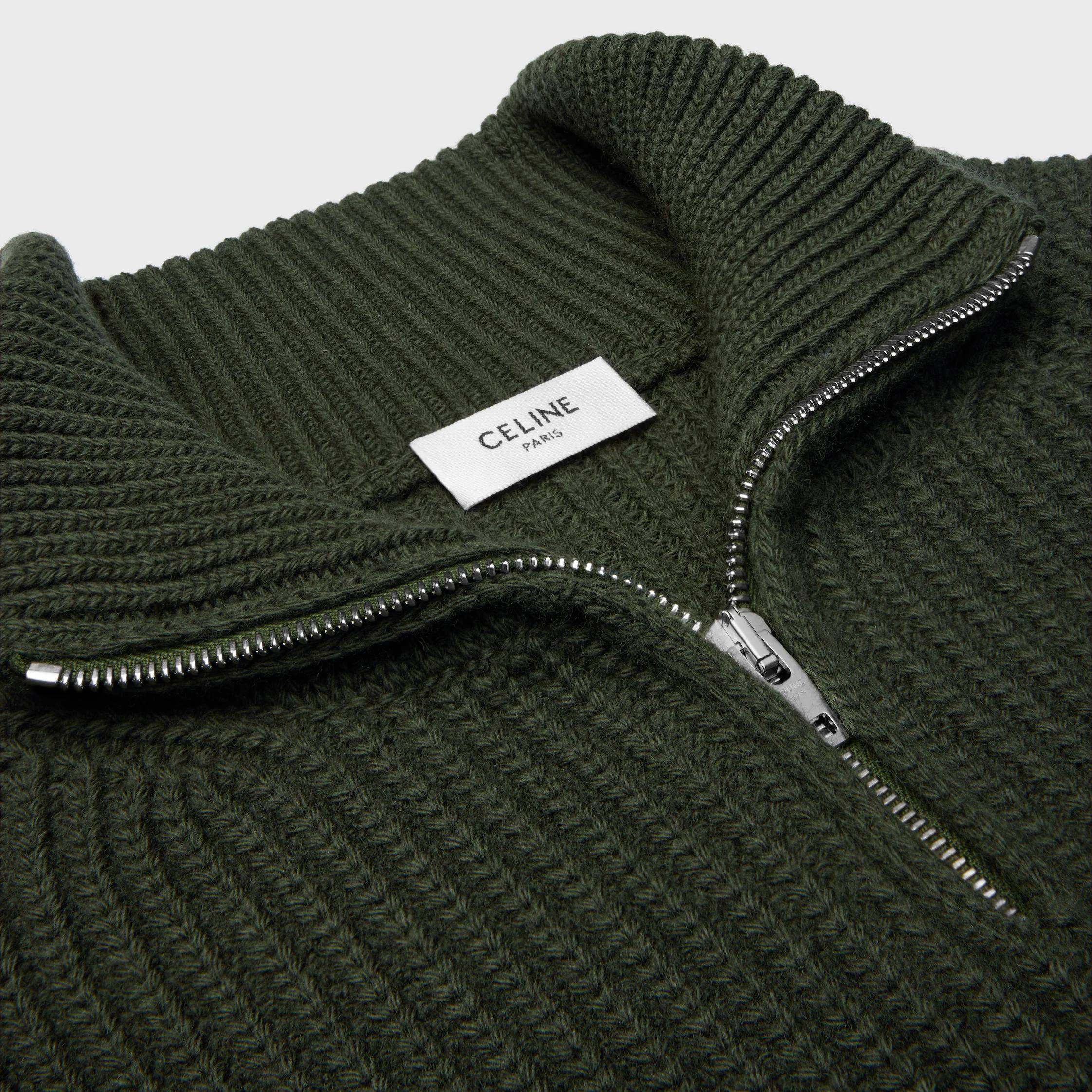 trucker sweater IN ribbed wool