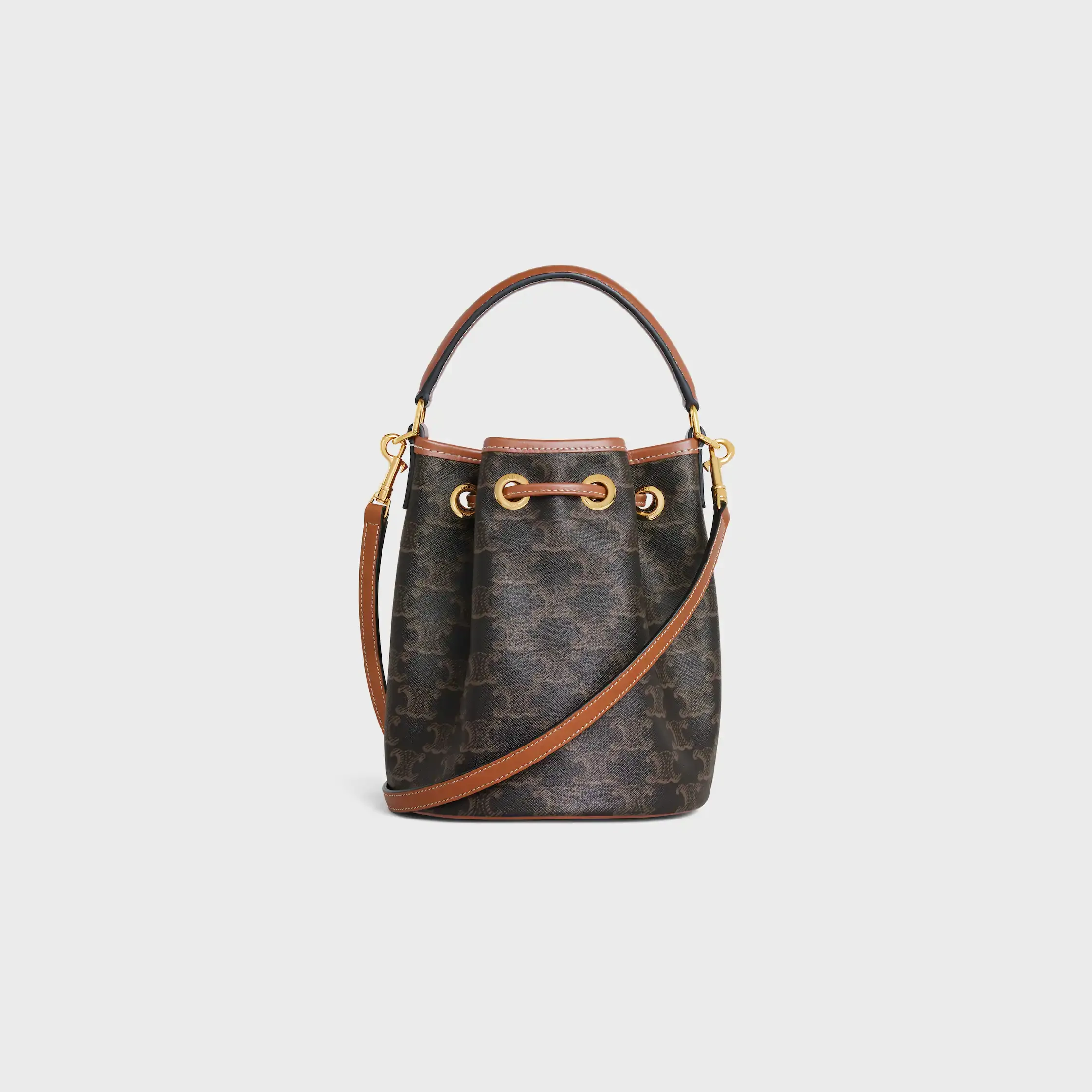 TEEN CLARA BAG IN Triomphe Canvas and calfskin