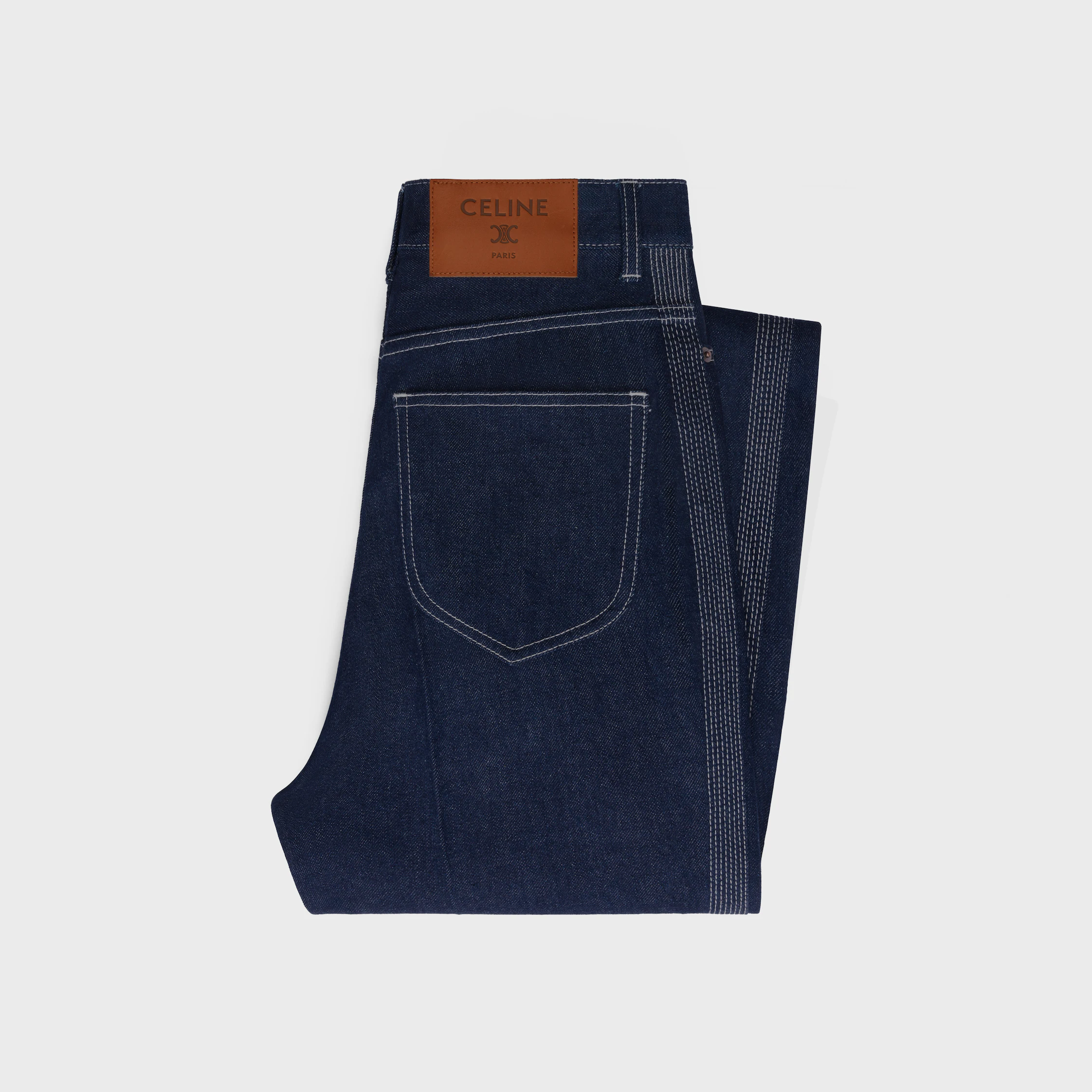 FLARE JEANS 003 IN LIGHTWEIGHT INDIGO DENIM