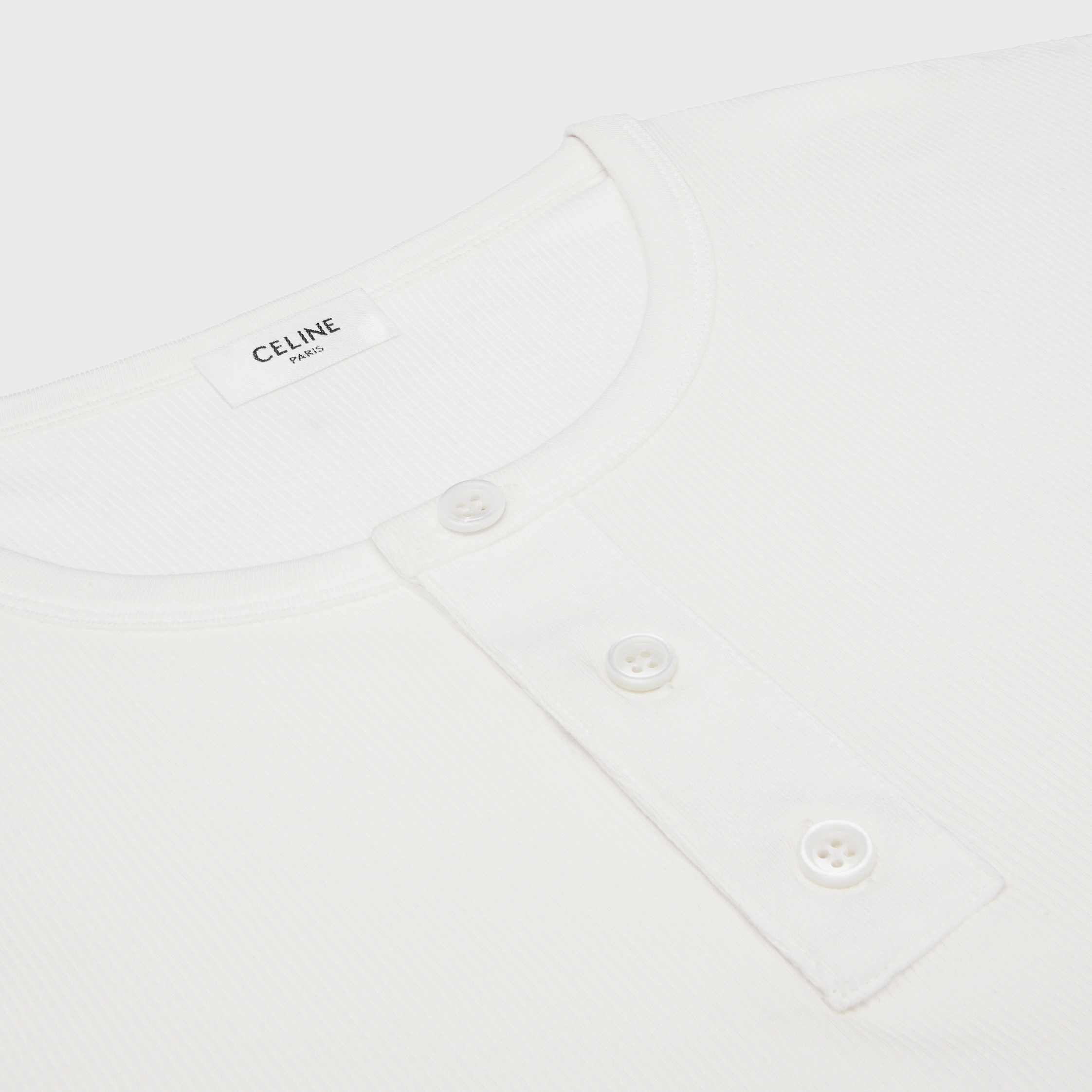 long sleeved t-shirt IN RIBBED COTTON JERSEY
