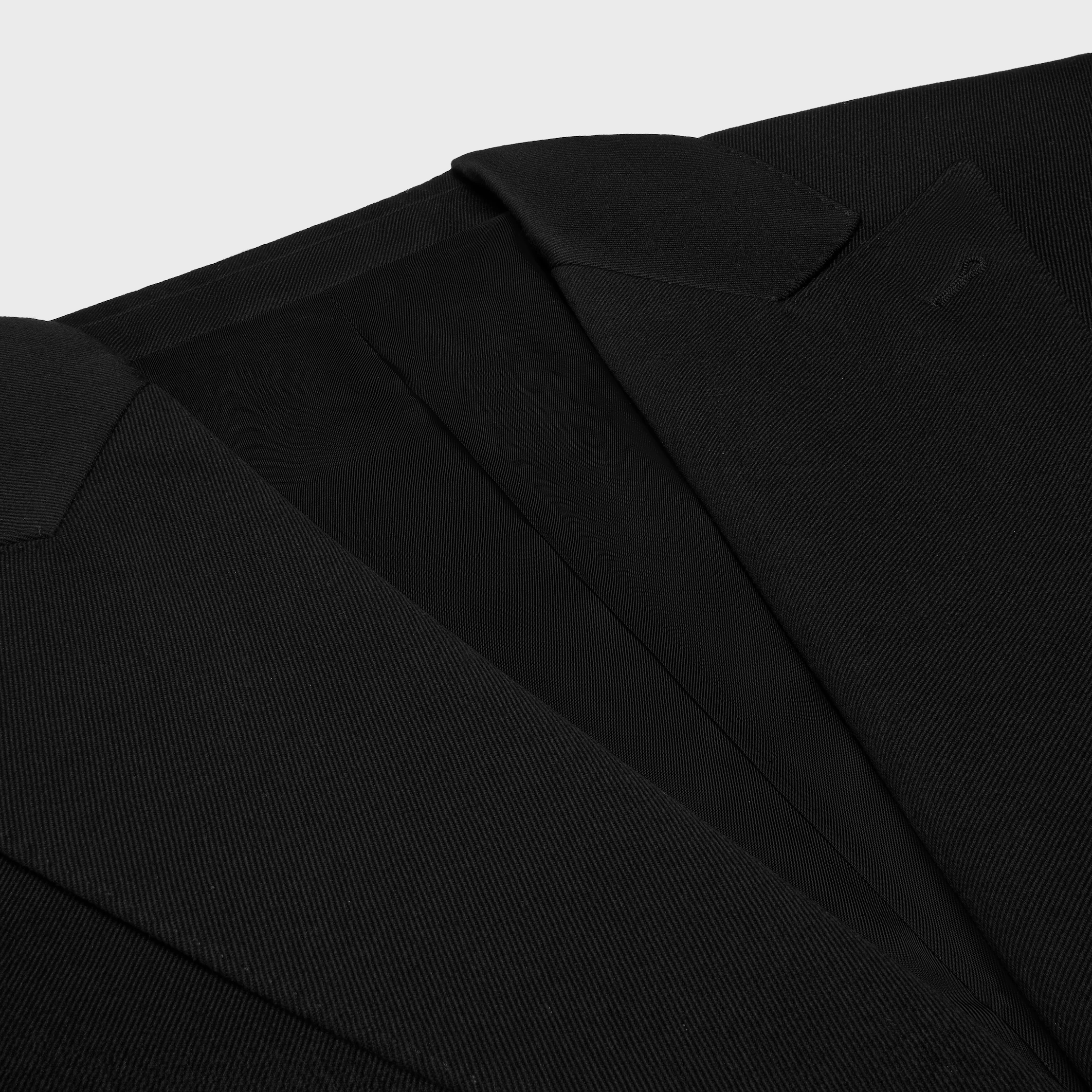 colonne jacket IN DIAGONAL WOOL