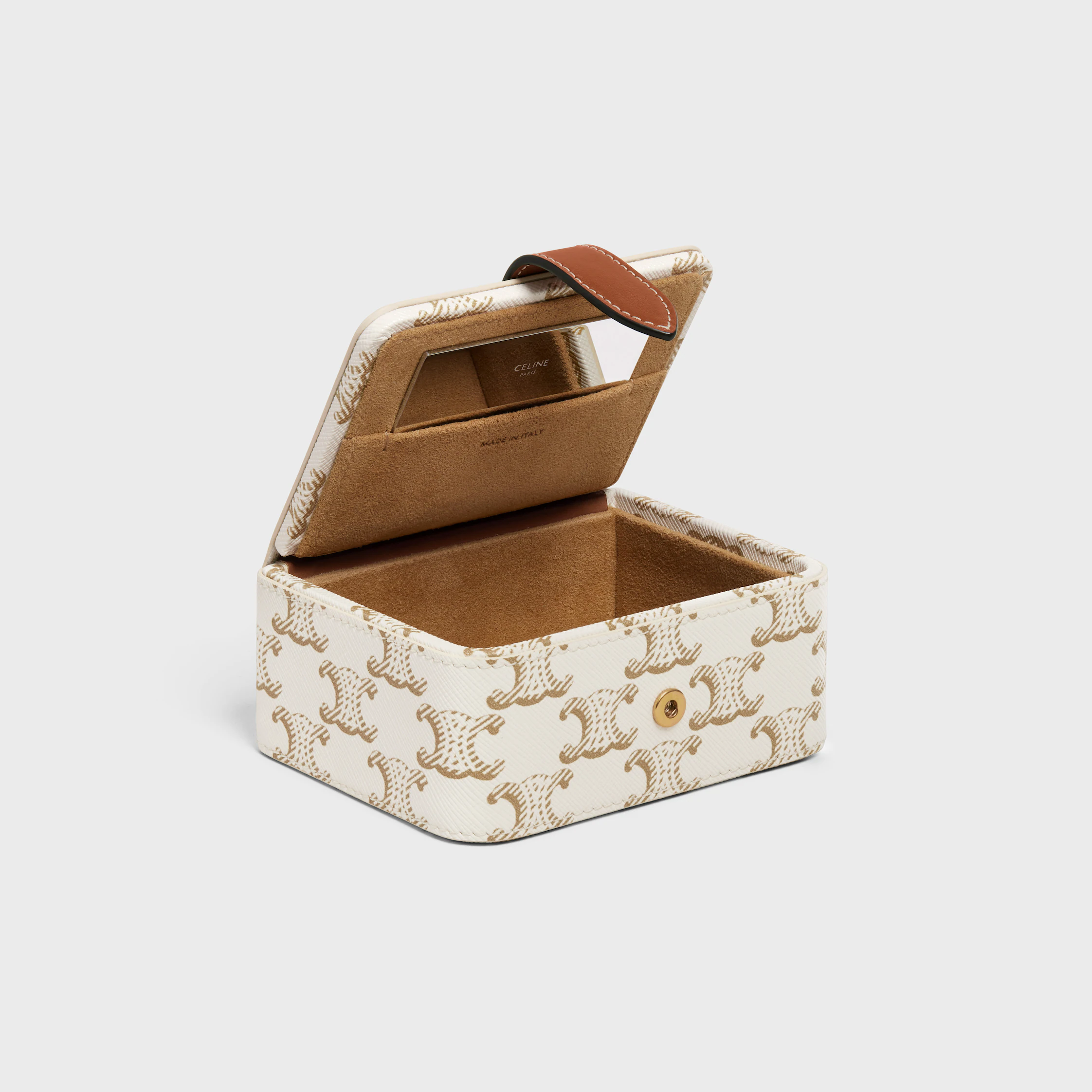 Small Jewels Case in Triomphe Canvas and Calfskin