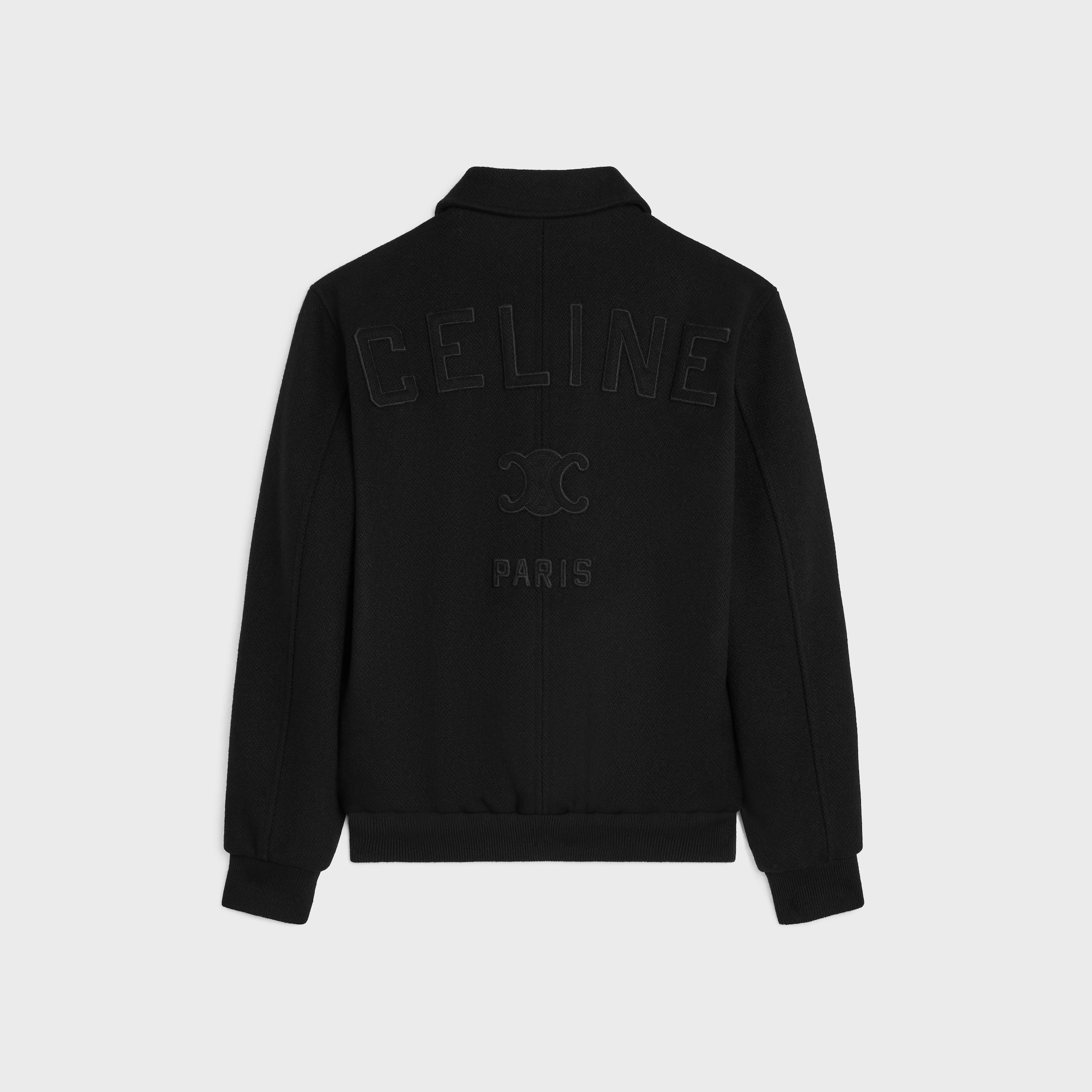 teddy jacket IN TEXTURED WOOL