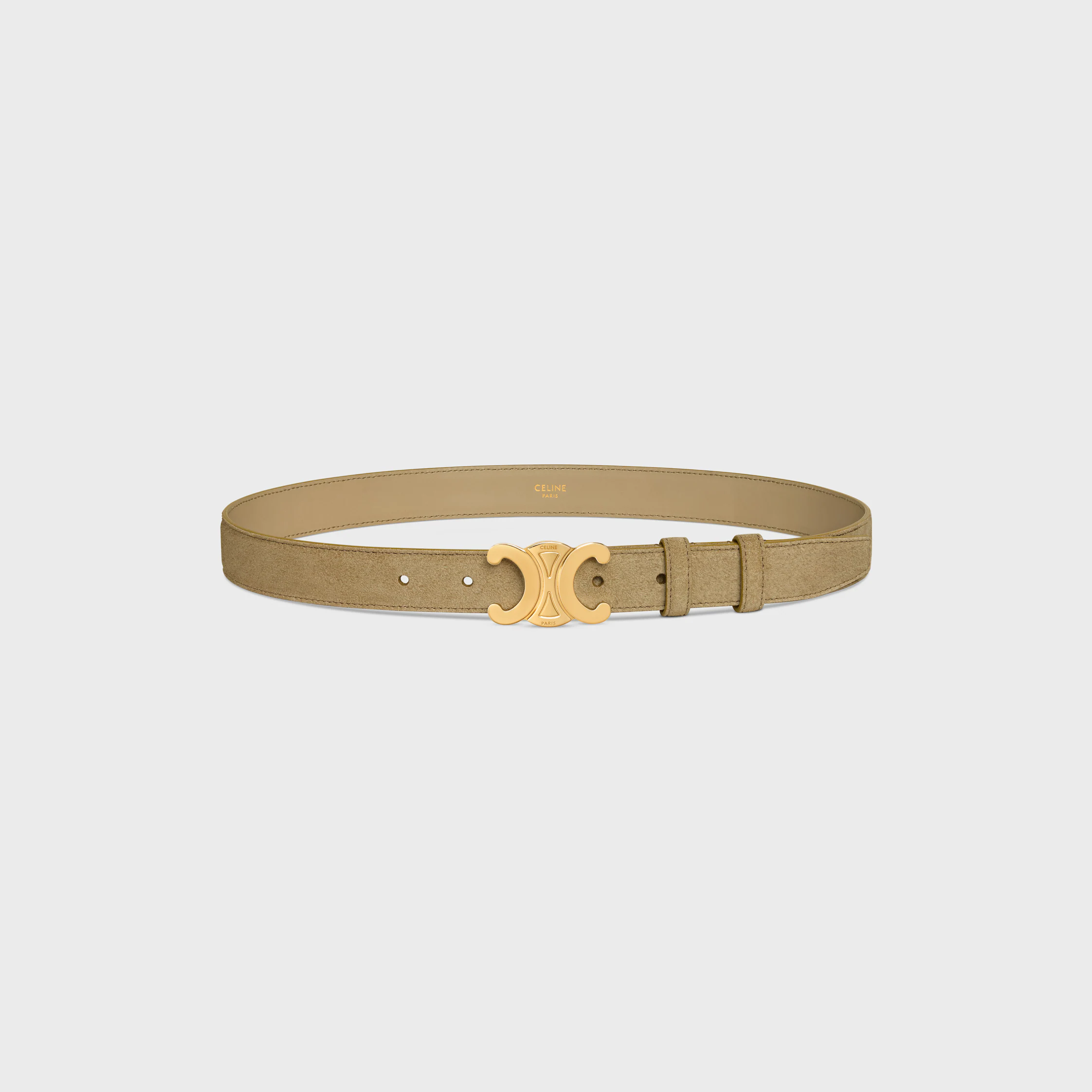 Triomphe Belt 25MM IN Suede Calfskin
