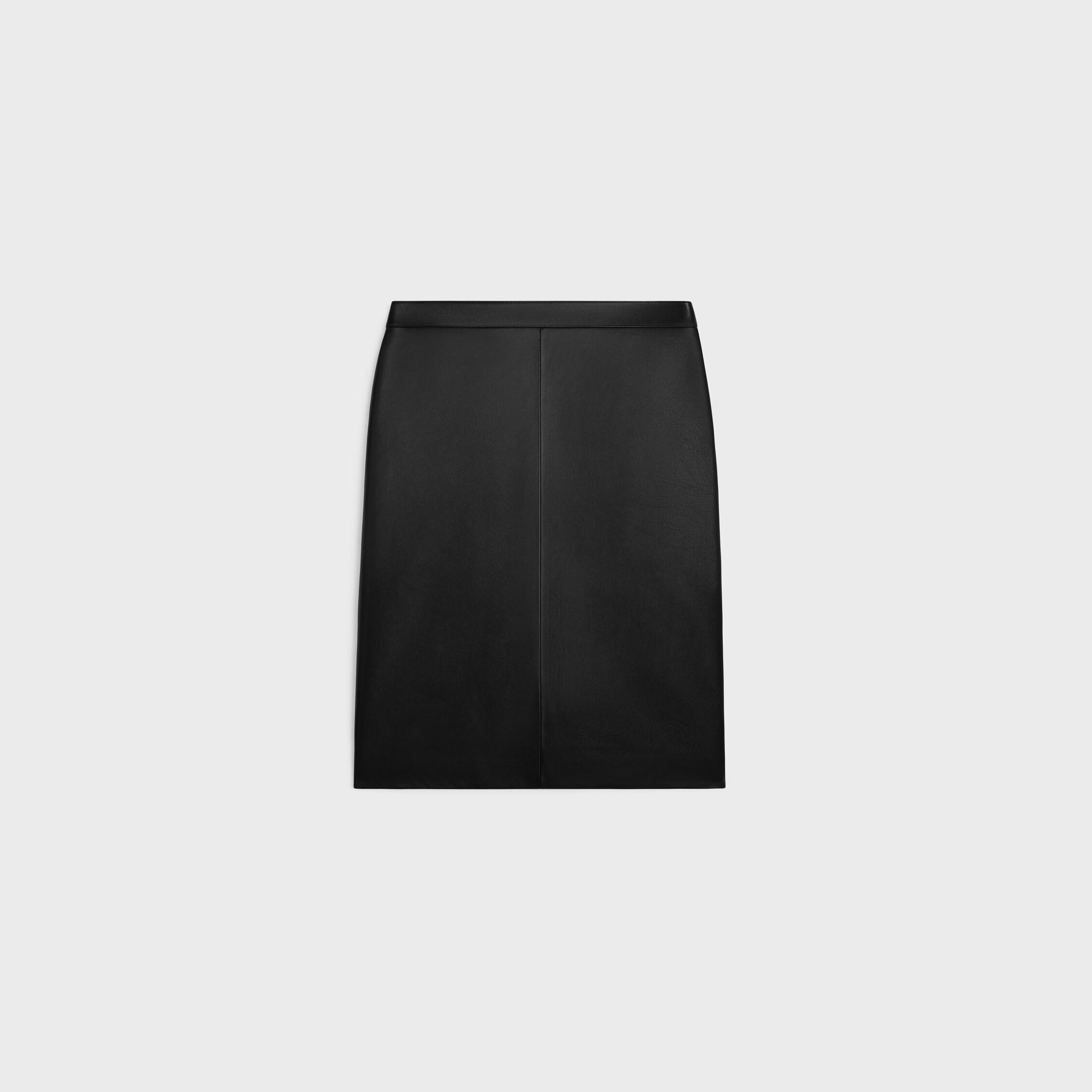 pencil skirt in soft lambskin