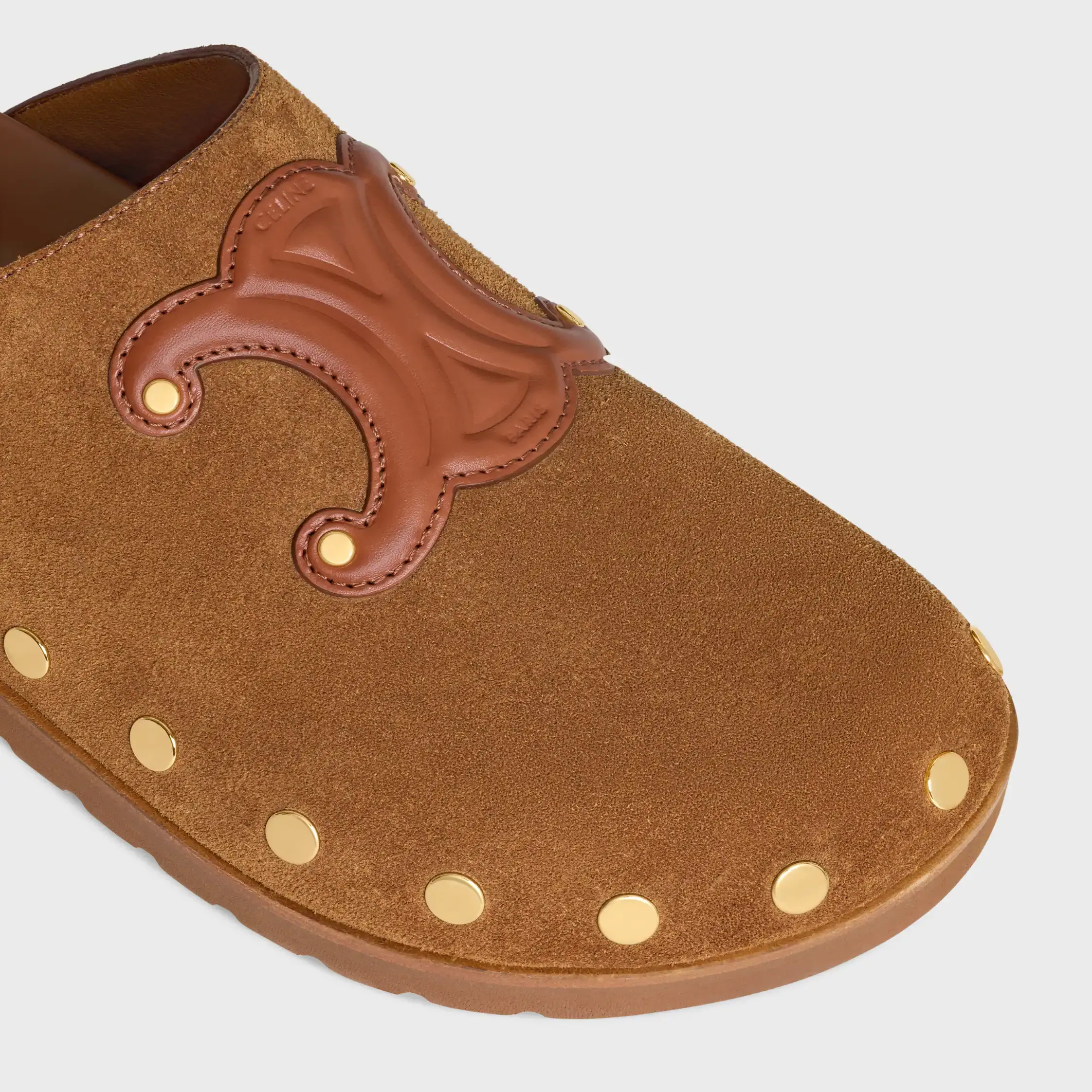 CLOG PITEA IN Suede Calfskin