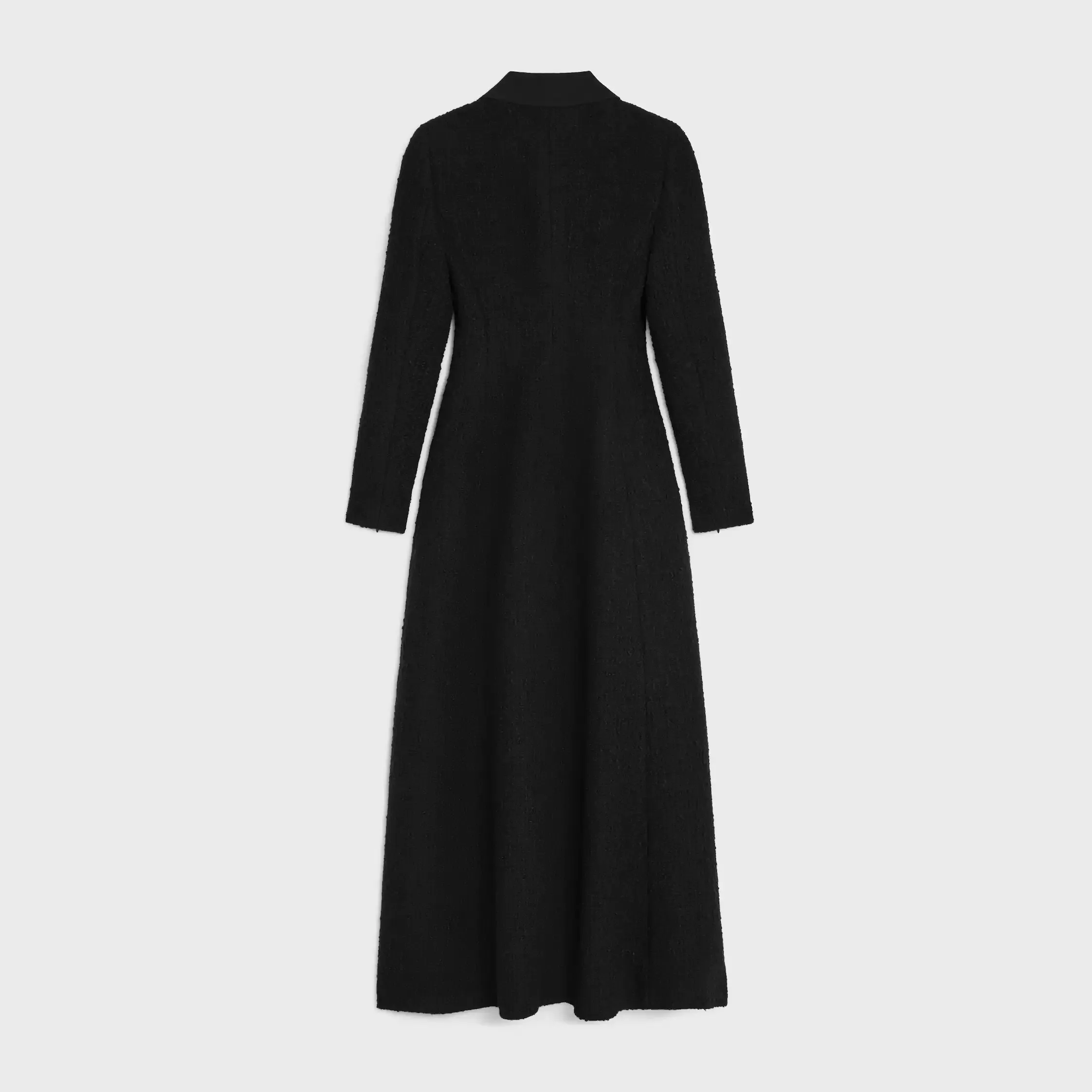 double-breasted coat IN wool natté