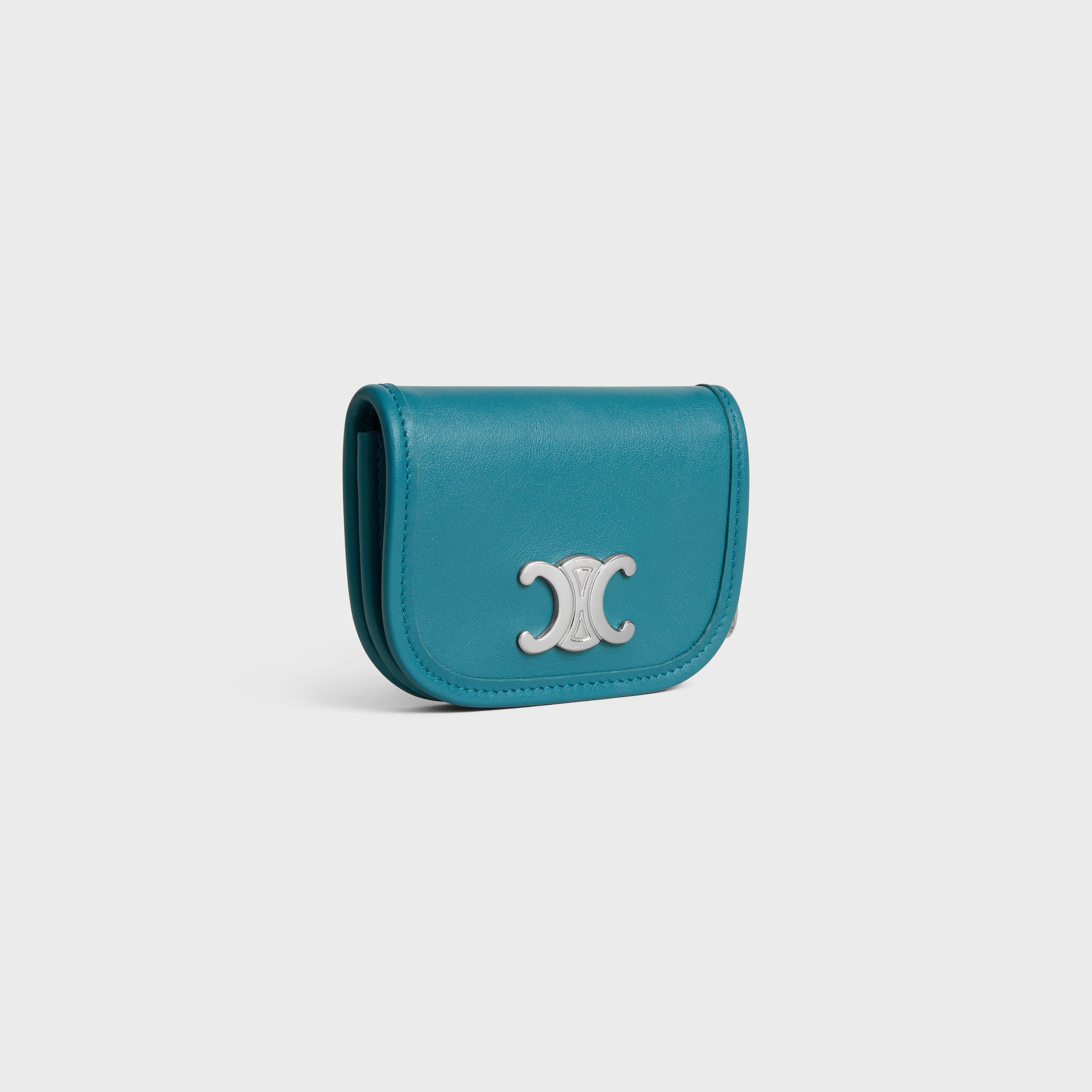 KEYRING NANO BESACE TRIOMPHE IN SMOOTH CALFSKIN