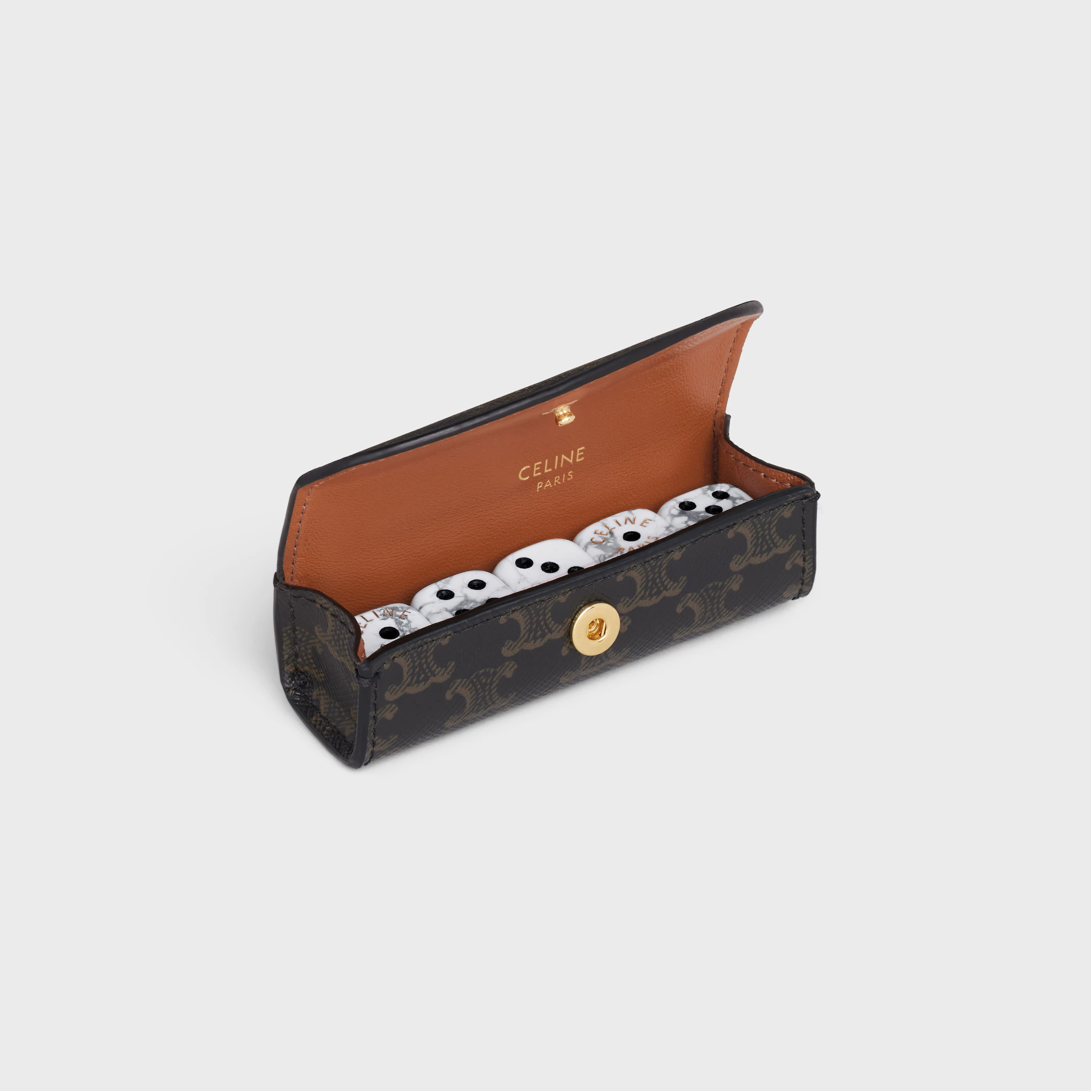 DICES CASE IN TRIOMPHE CANVAS