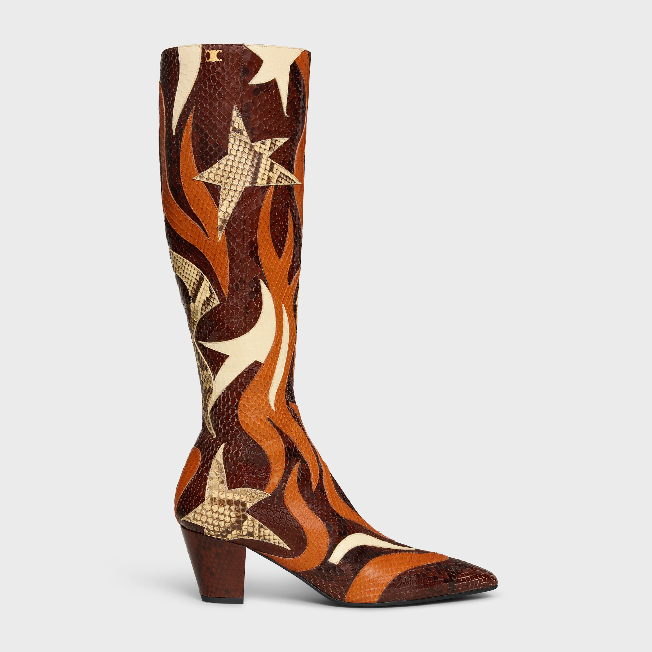 STAGE - HIGH BOOT IN PYTHON PATCHWORK
