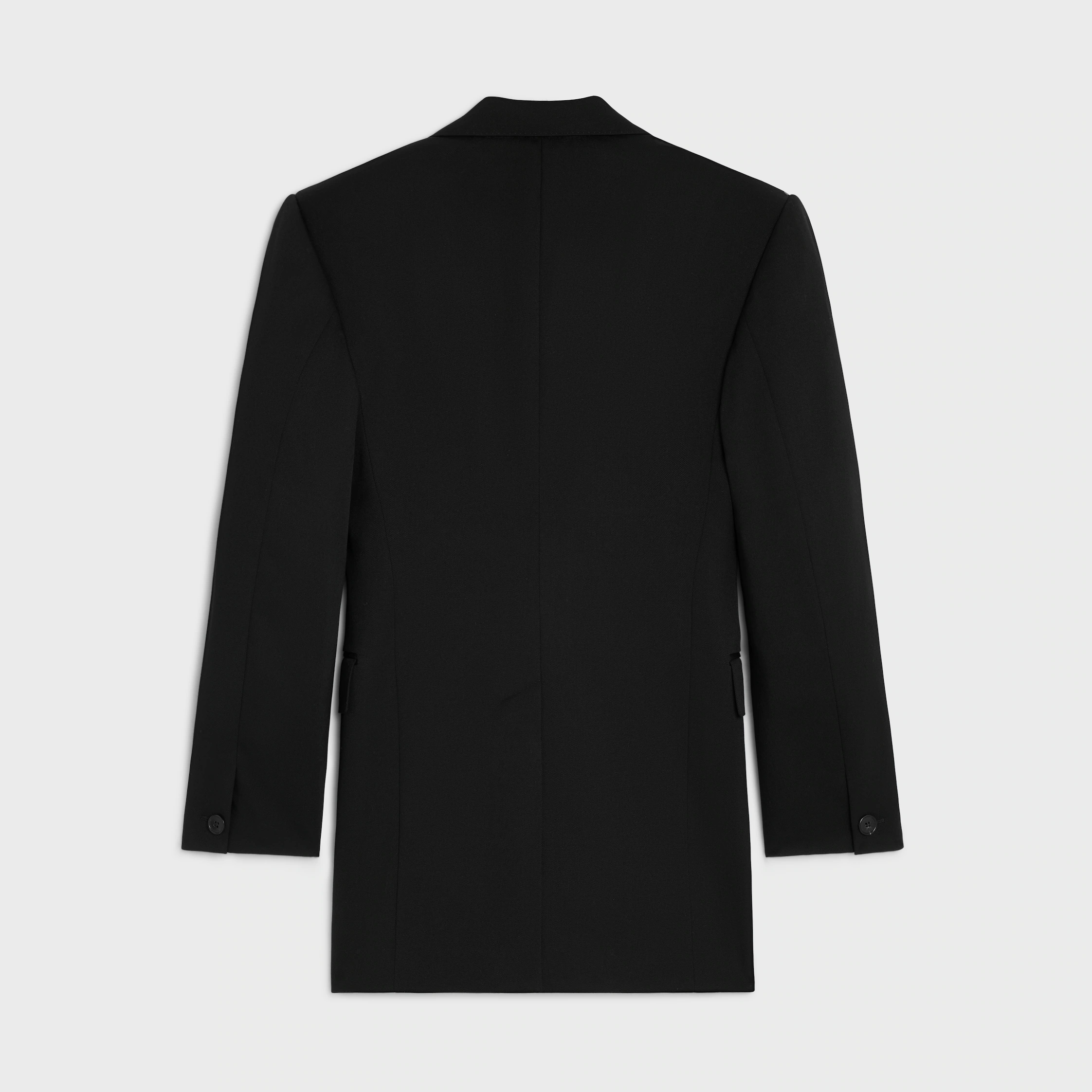 colonne jacket IN DIAGONAL WOOL