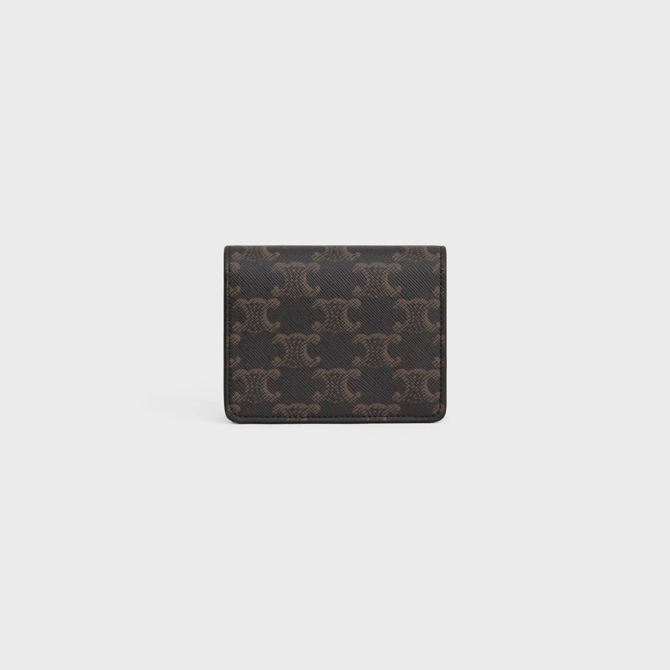 BUSINESS CARD HOLDER TRIOMPHE IN Triomphe Canvas AND Lambskin