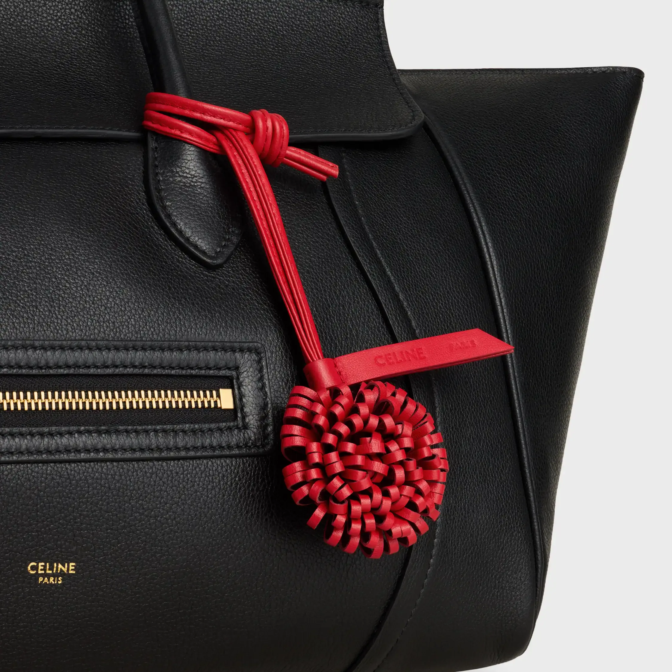 DANDELION CHARM IN SMOOTH LAMBSKIN