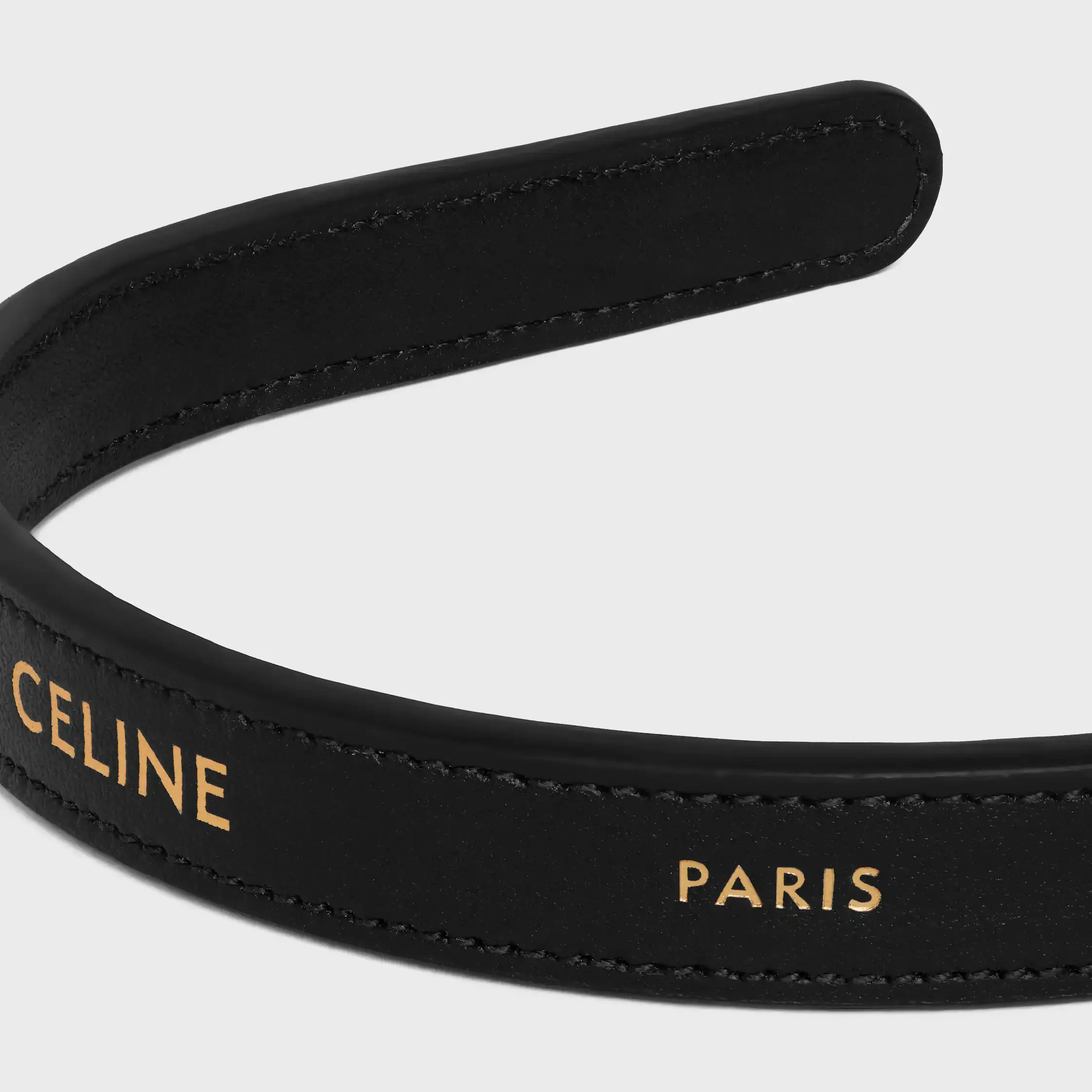 Celine Paris Thin Headband in Calfskin