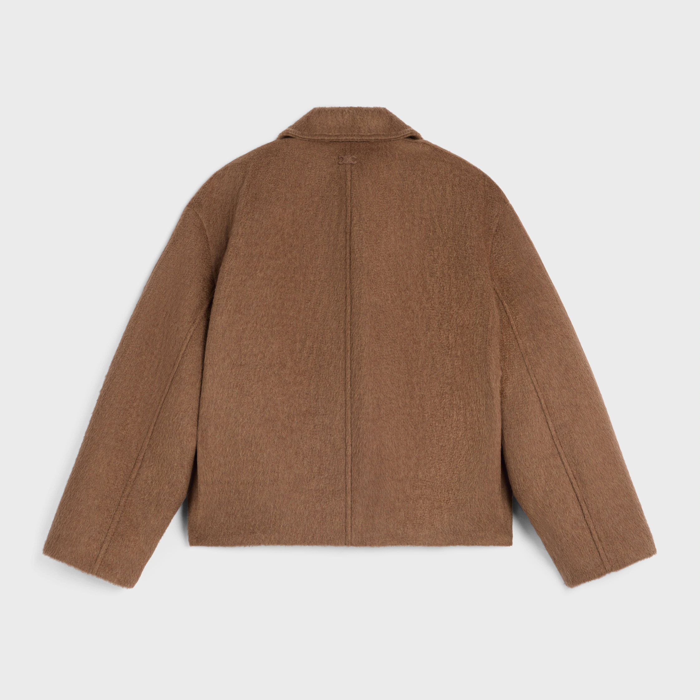 jacket IN double-face cashmere and camel