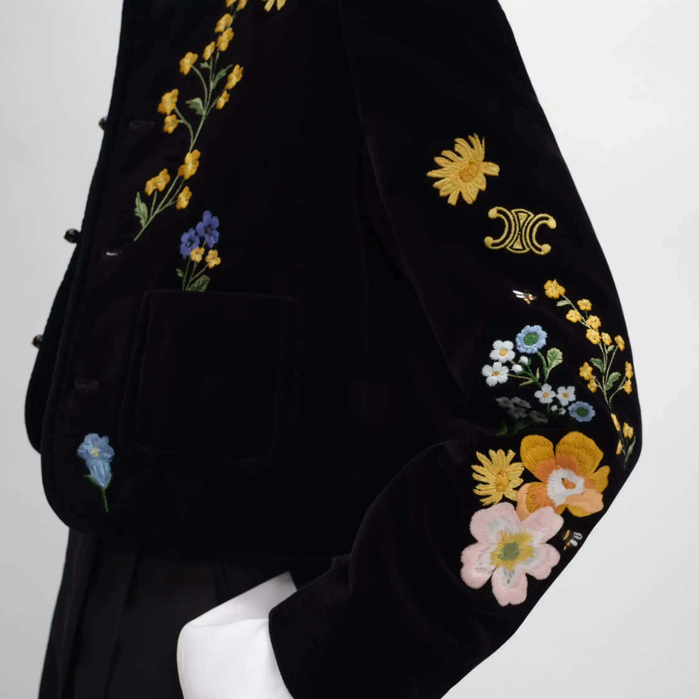 embroidered icone jacket IN velvet