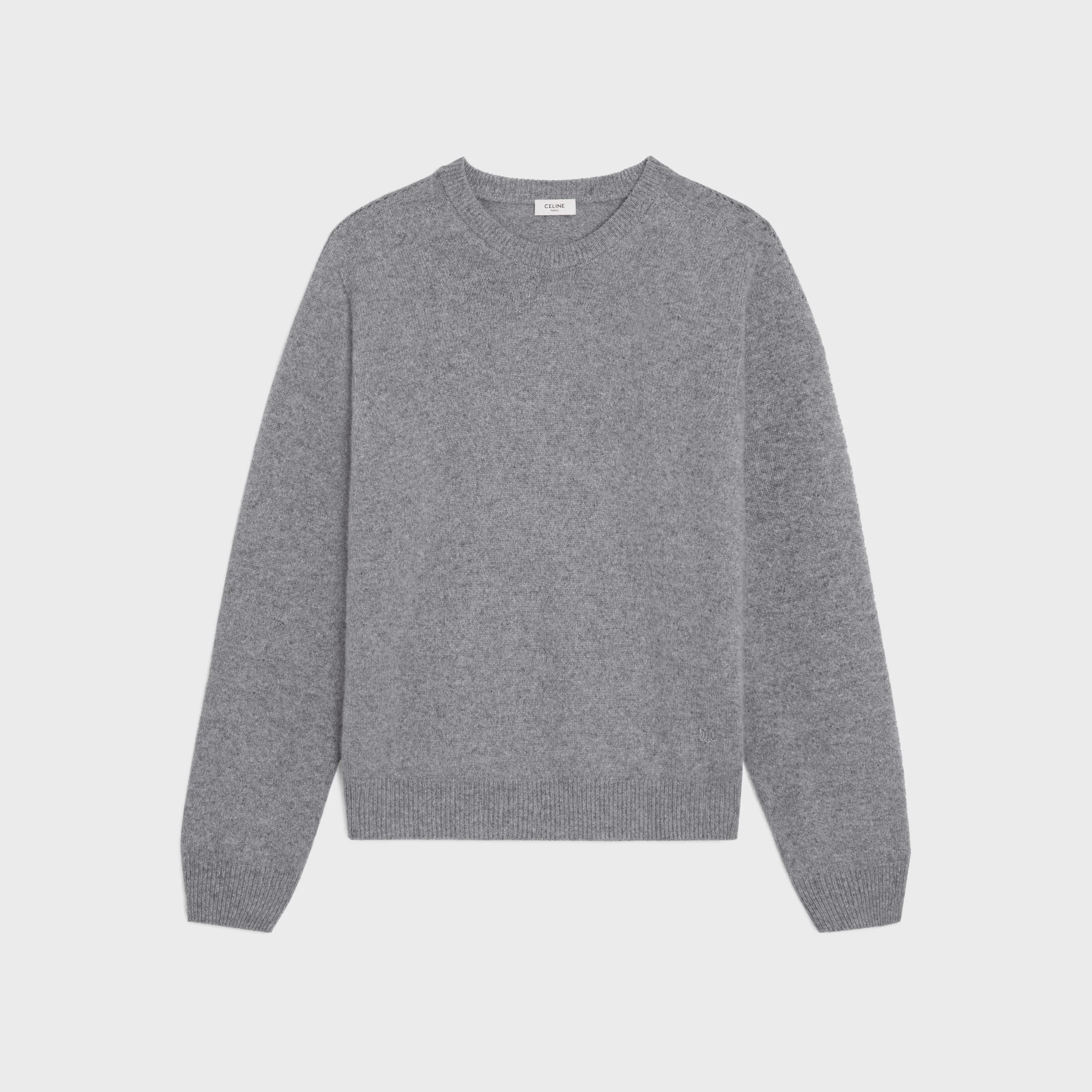 triomphe crew neck sweater in cashmere