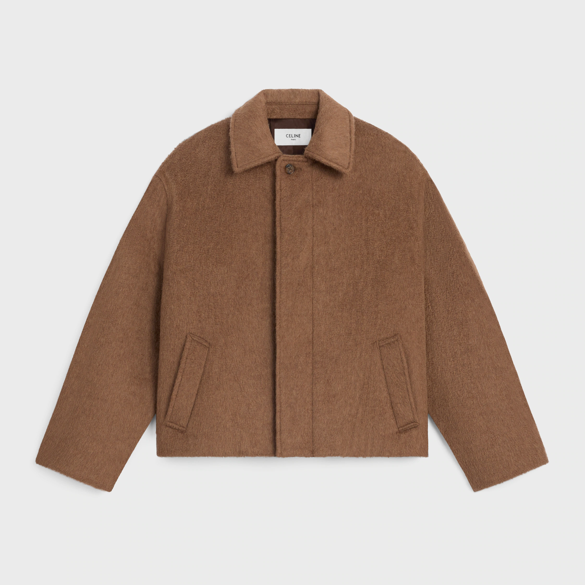 jacket IN double-face cashmere and camel