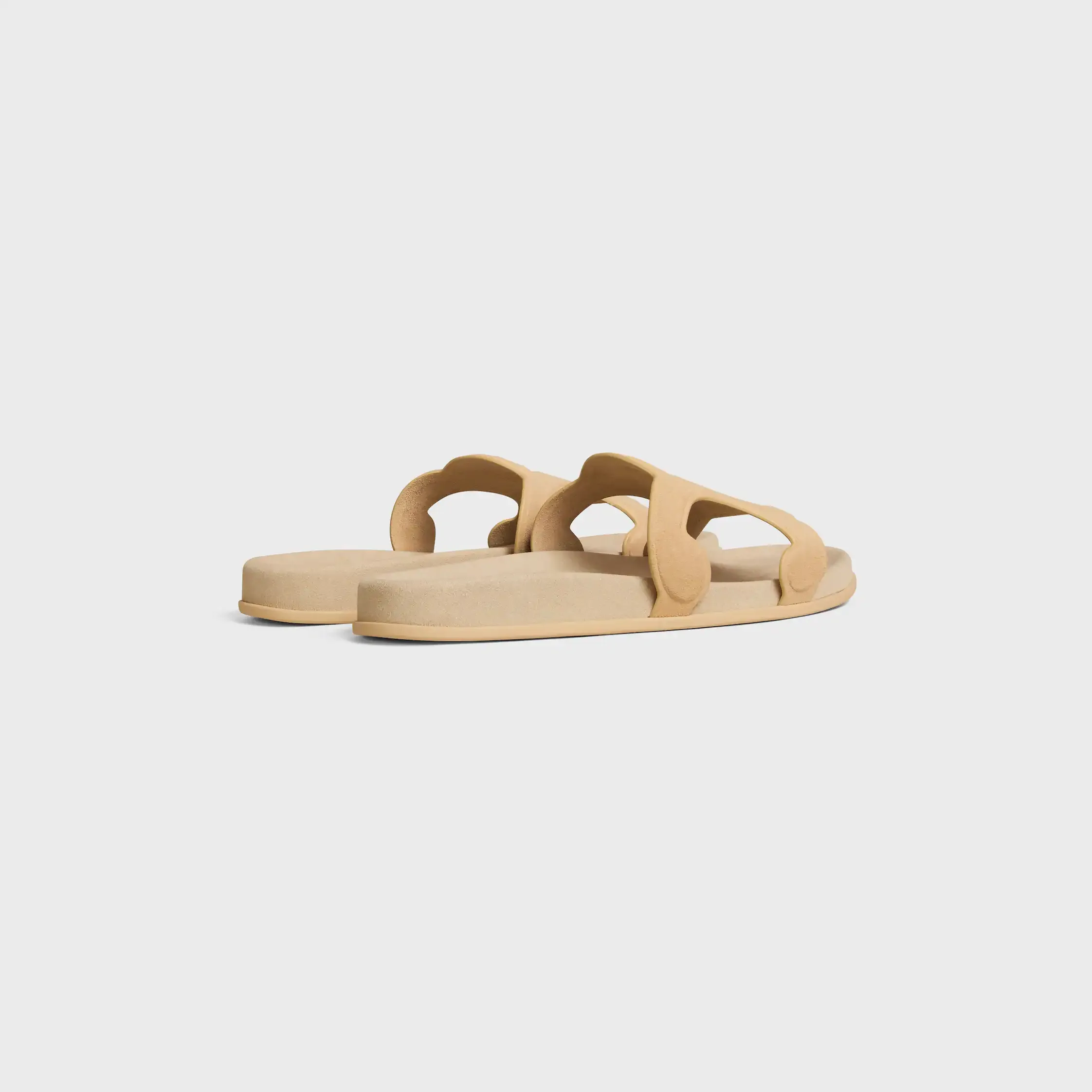 TRIOMPHE SLIDE IN SUEDE CALFSKIN