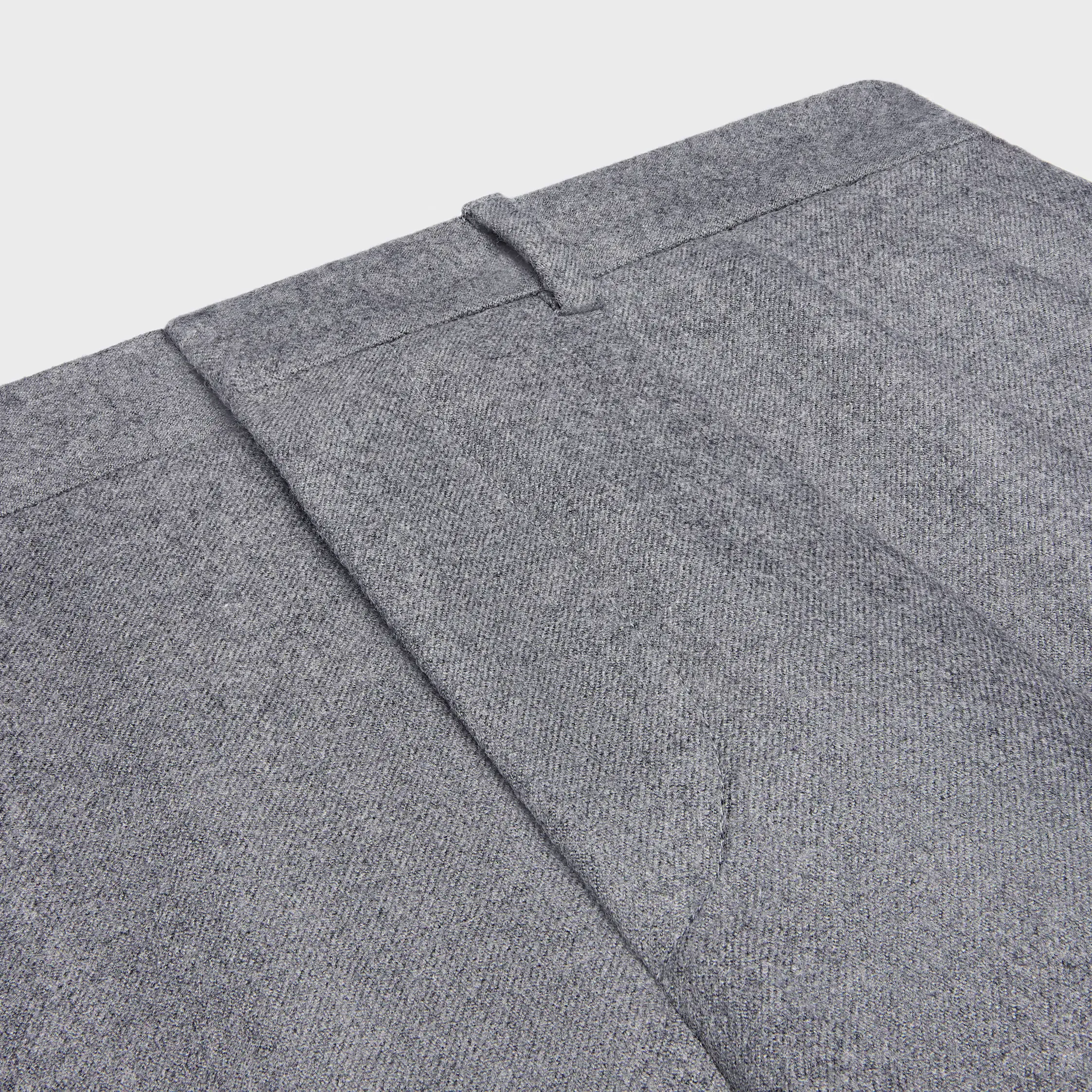 pleated trousers IN CASHMERE FLANNEL