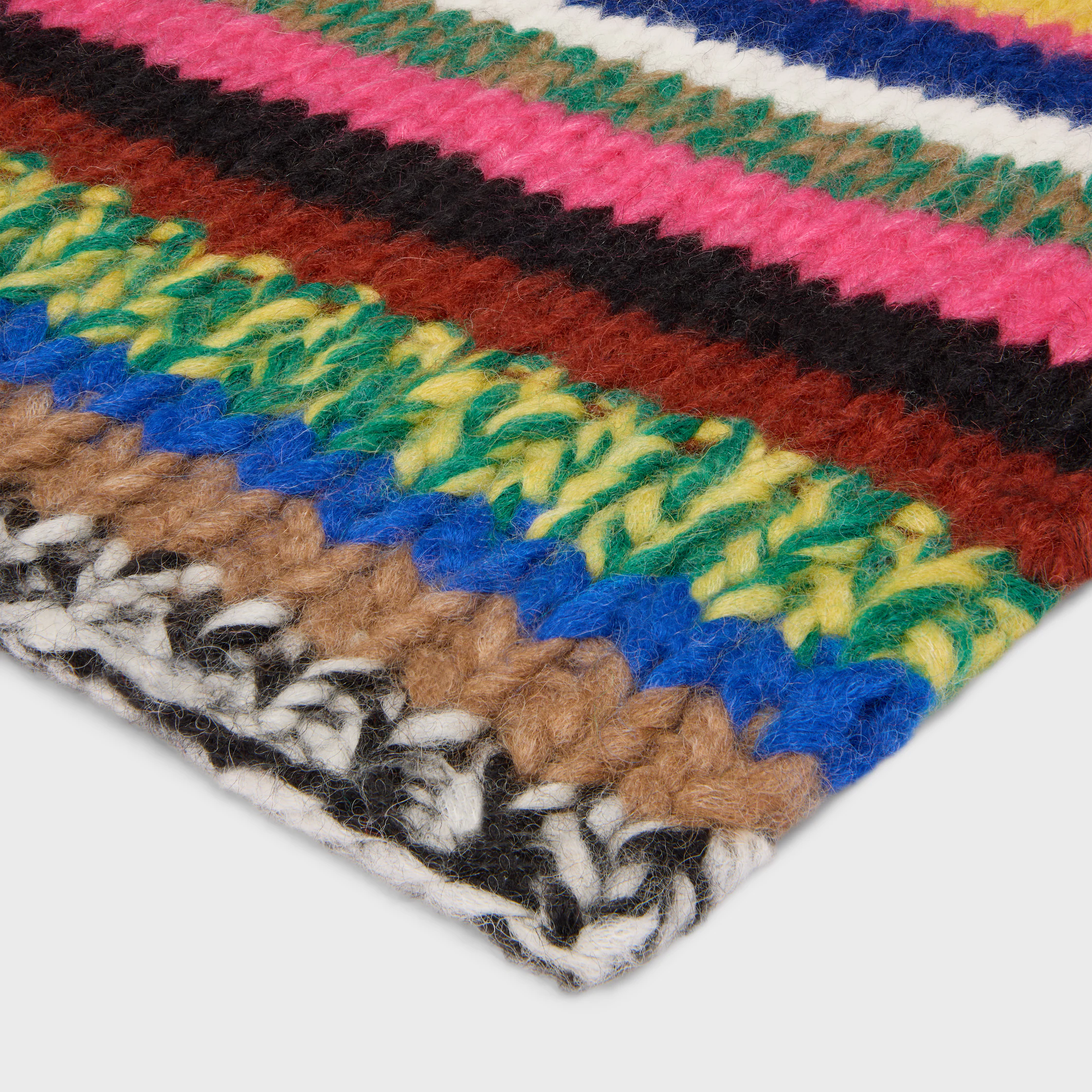 scarf IN MOULINE ALPACA AND WOOL