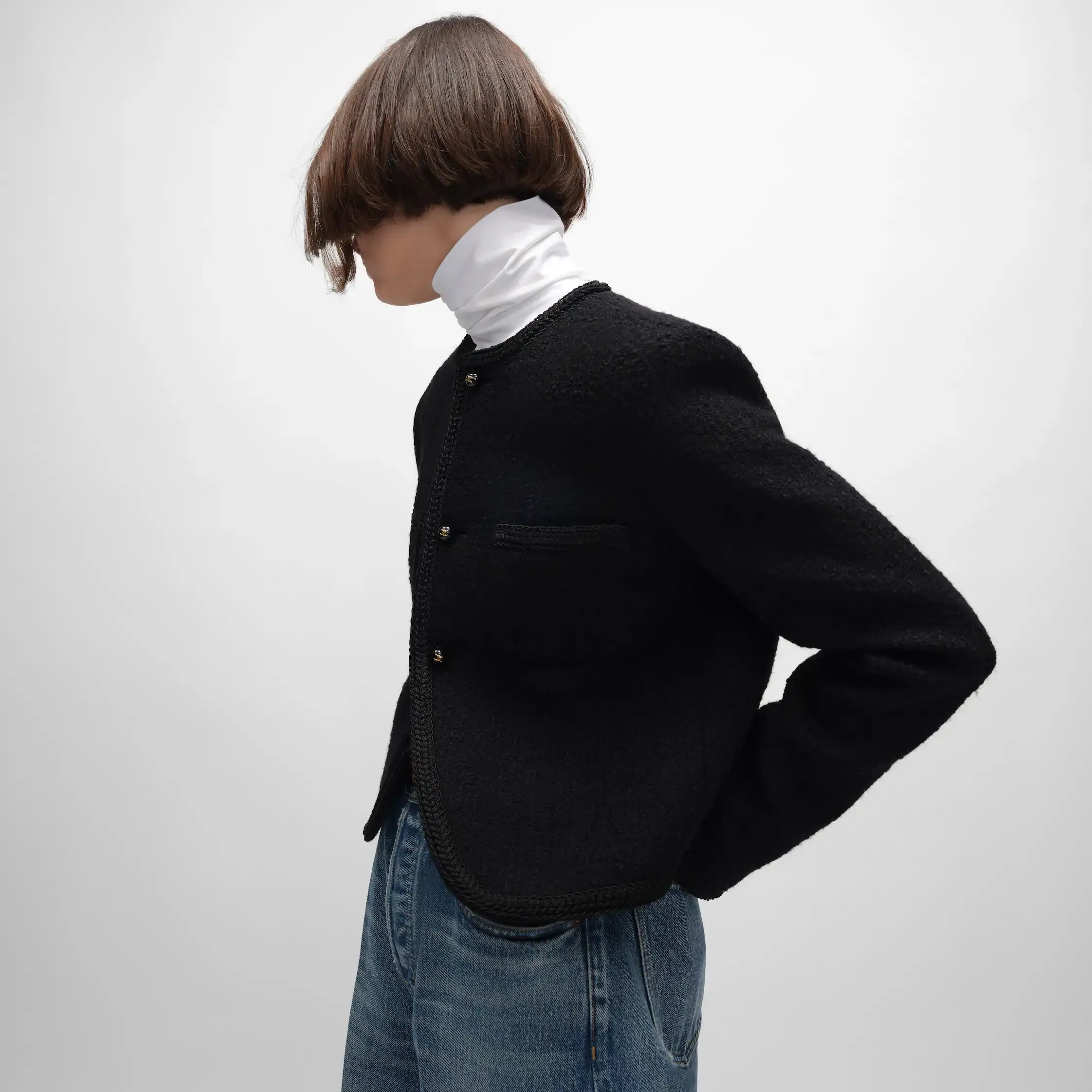 chasseur jacket IN wool natté
