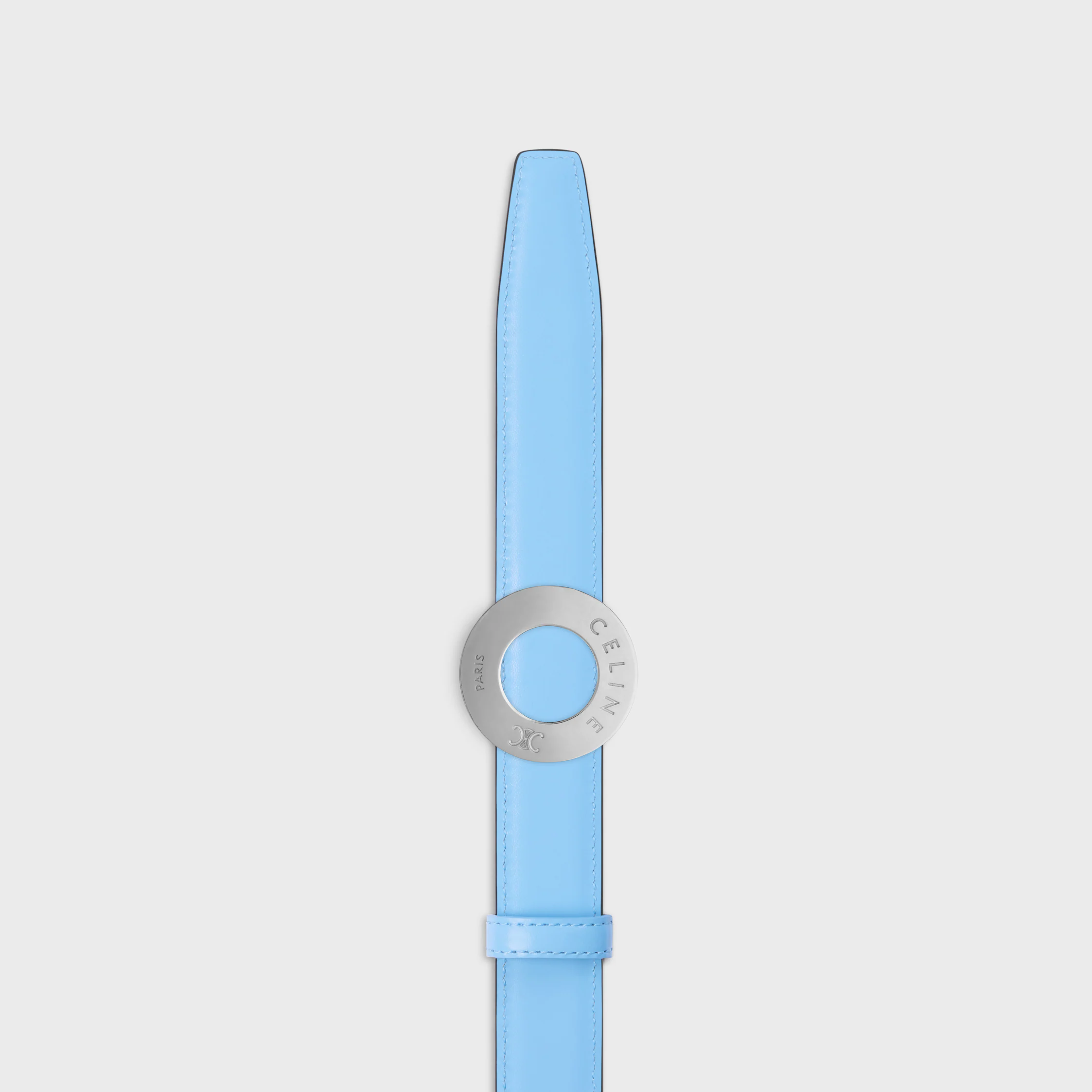 CELINE DISC BUCKLE 25MM IN METAL & Reversible Strap 25MM IN TAURILLON