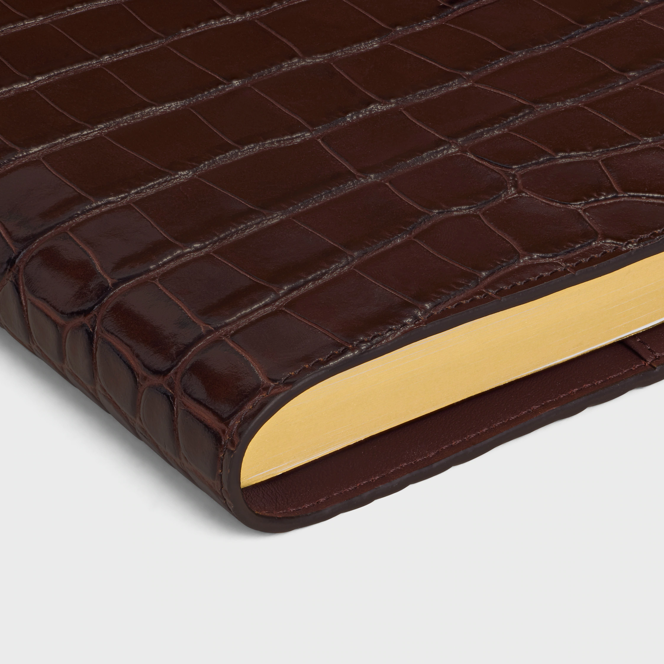 MEDIUM NOTEBOOK COVER IN CROCODILE NILOTICUS