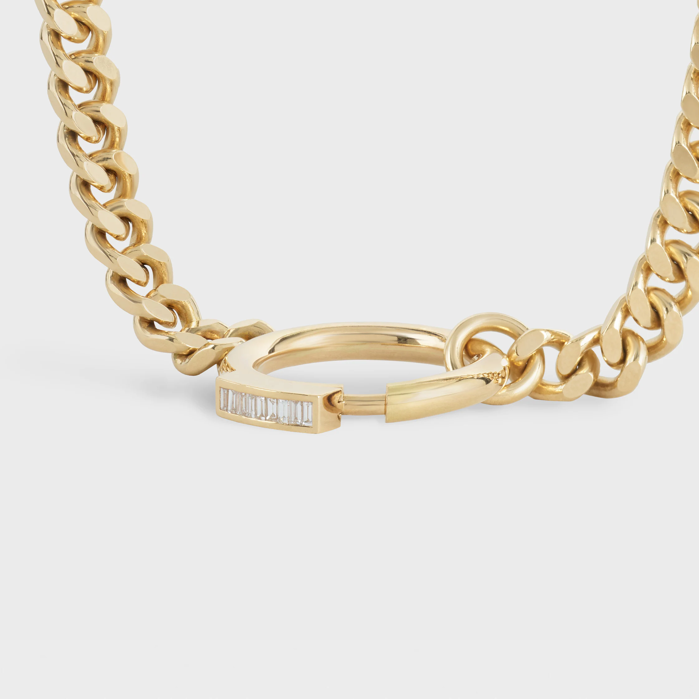 Systeme Necklace in Yellow Gold and Diamonds