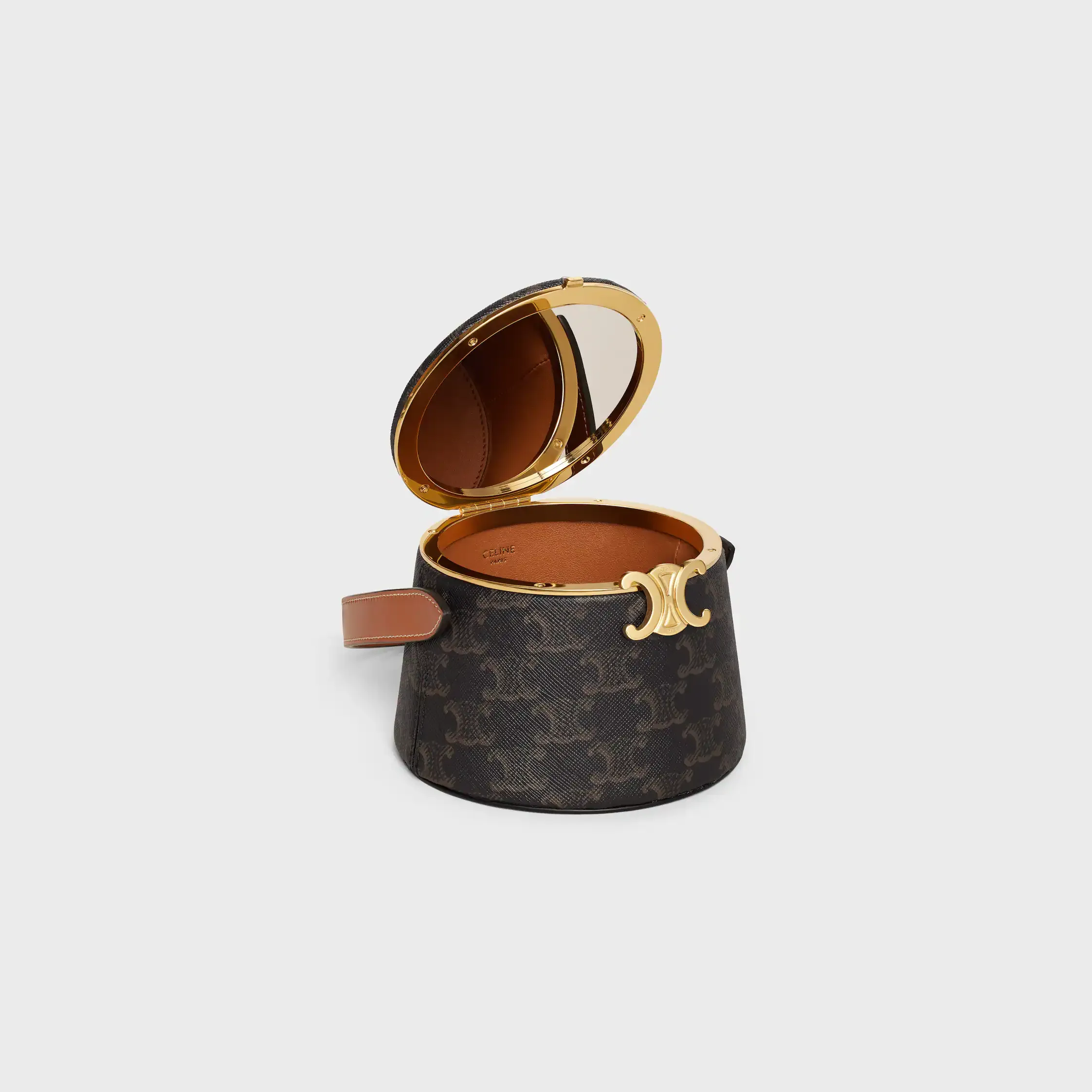 CELINE NINA MINAUDIERE in LAMBSKIN WITH TRIOMPHE CANVAS PRINT AND CALFSKIN