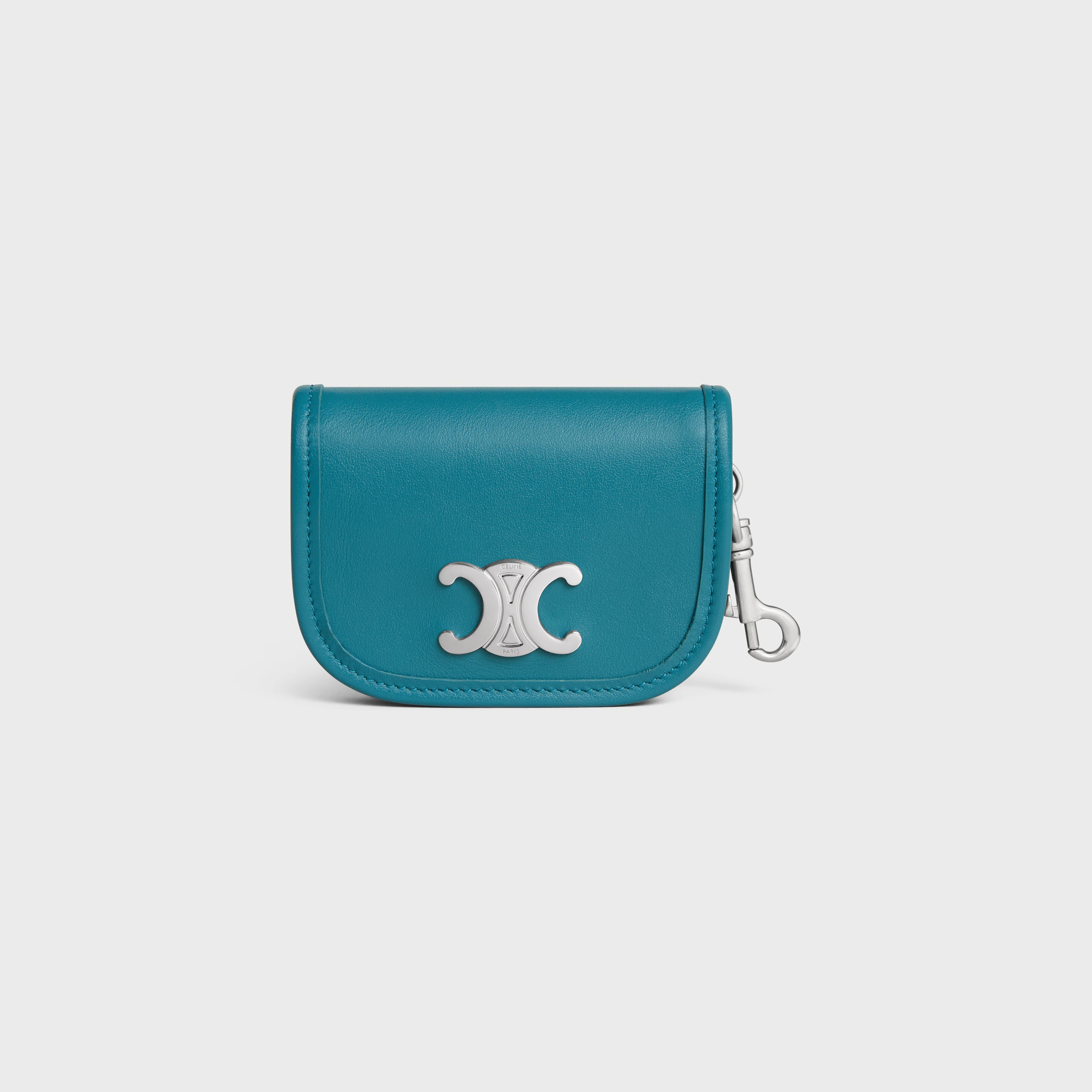 KEYRING NANO BESACE TRIOMPHE IN SMOOTH CALFSKIN