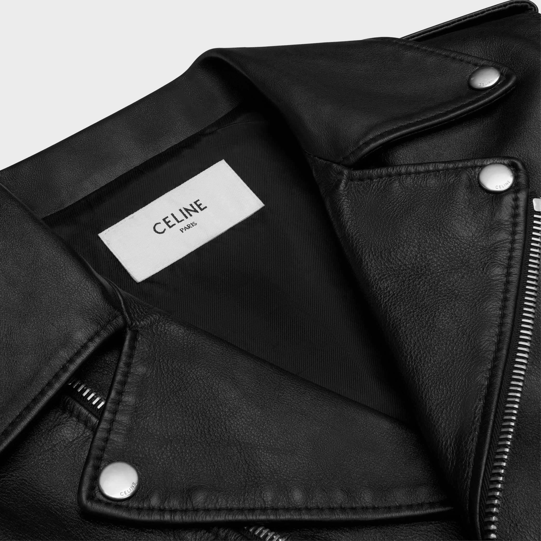 classic biker jacket in calfskin