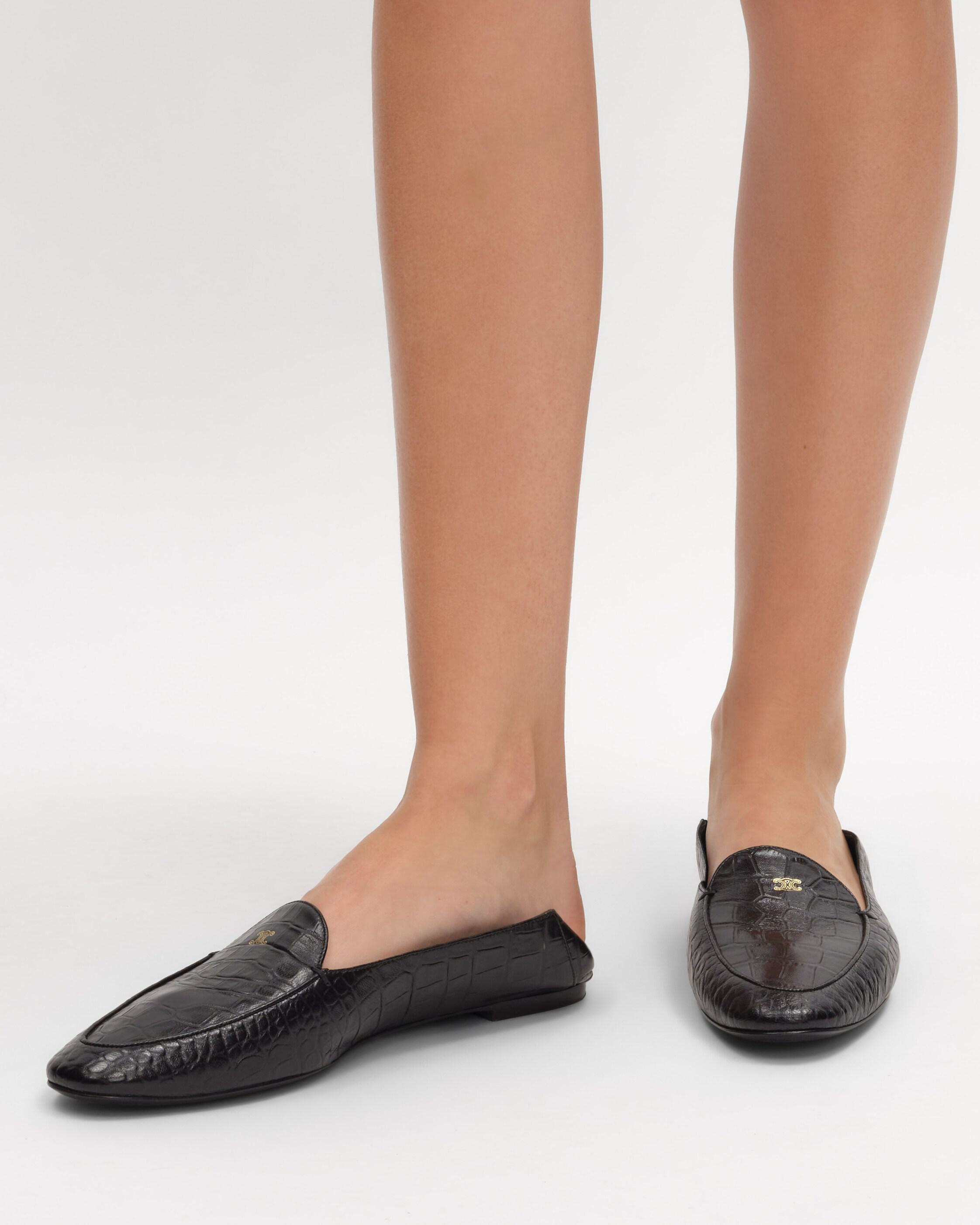 AURA LOAFER IN CROCODILE STAMPED LAMBSKIN