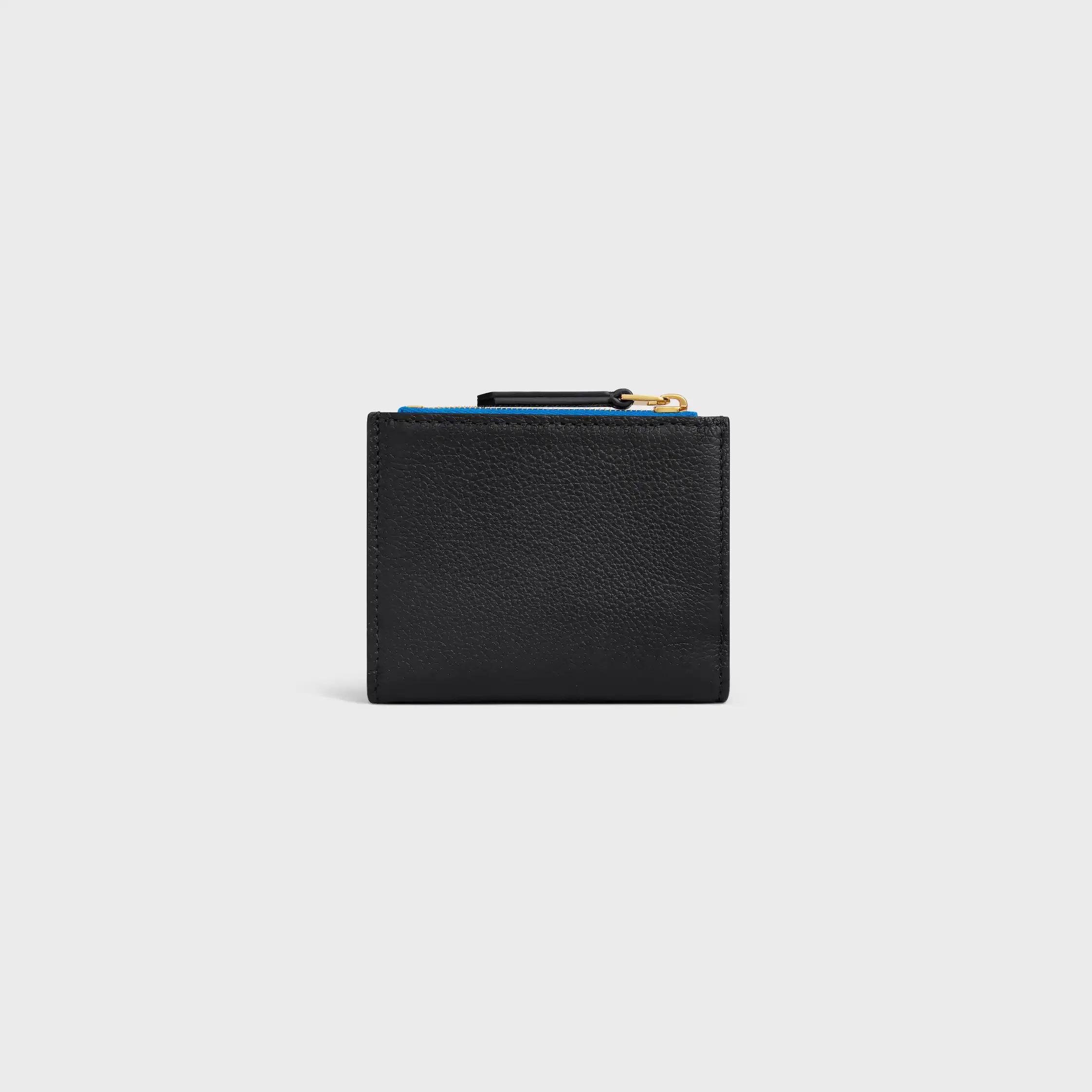 COMPACT WALLET TRIOMPHE STAMP IN SUPPLE GRAINED CALFSKIN