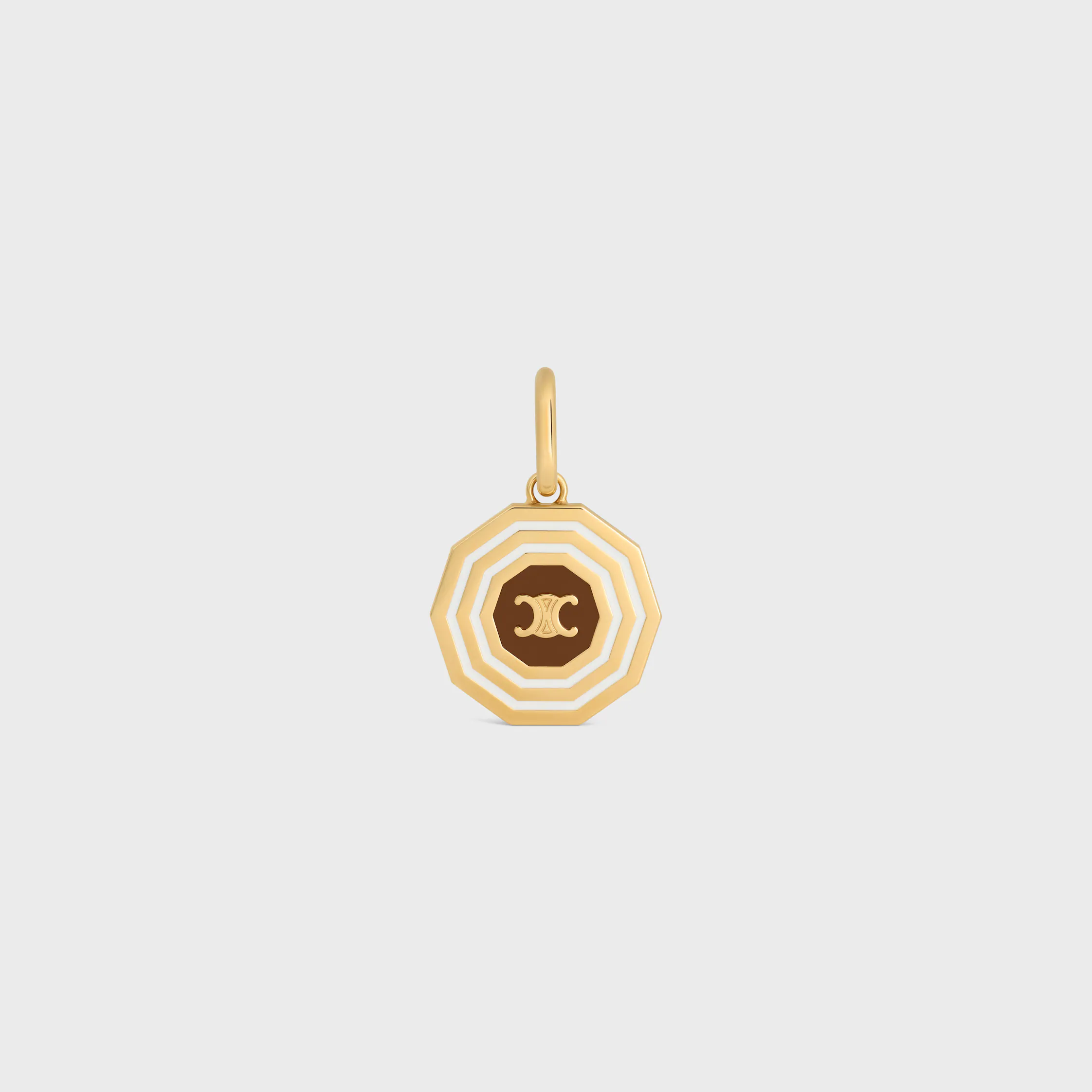 CHARMS DECAGON TRIOMPHE MEDAL IN ENAMEL AND BRASS WITH GOLD FINISH