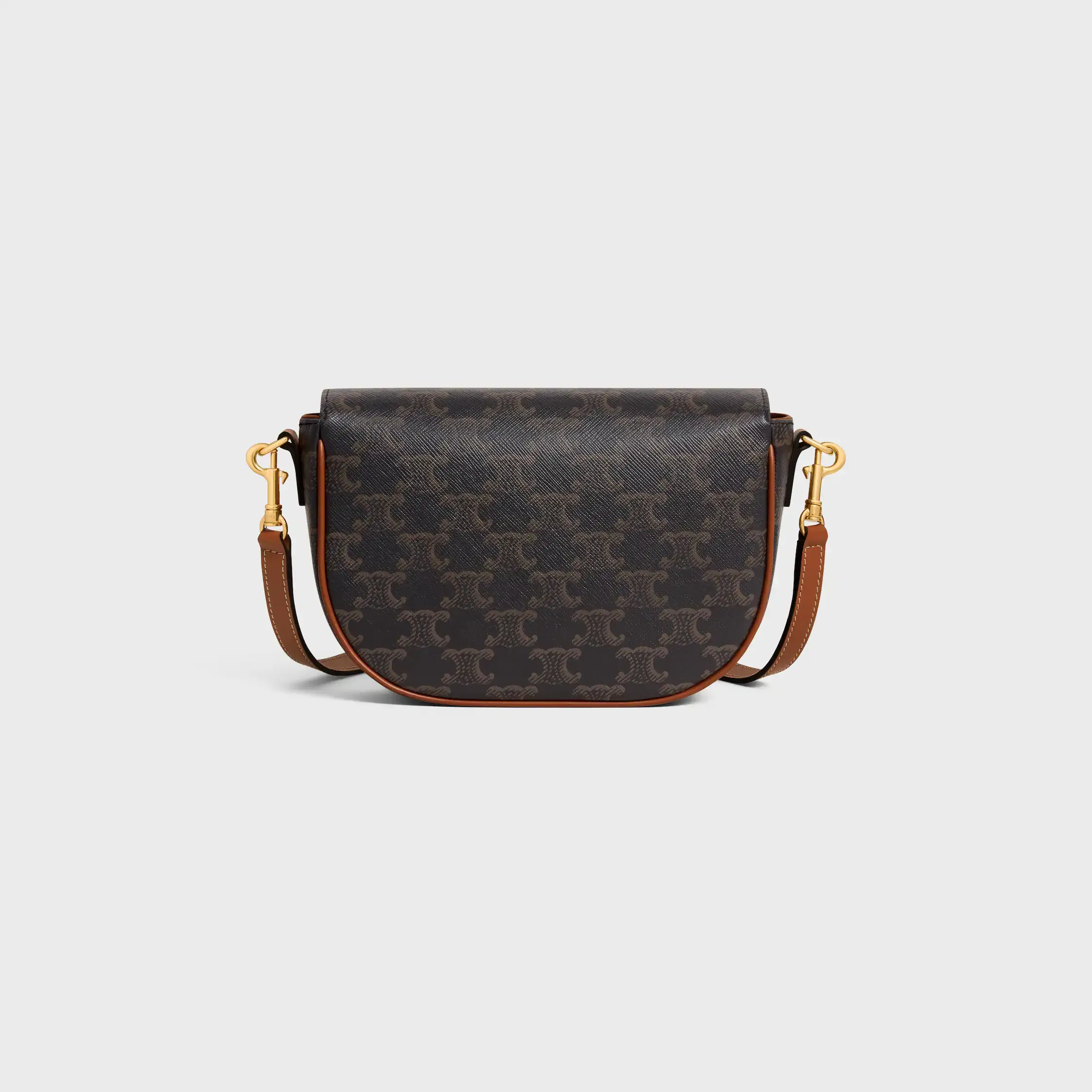 FOLCO SHOULDER BAG IN Triomphe Canvas and Calfskin
