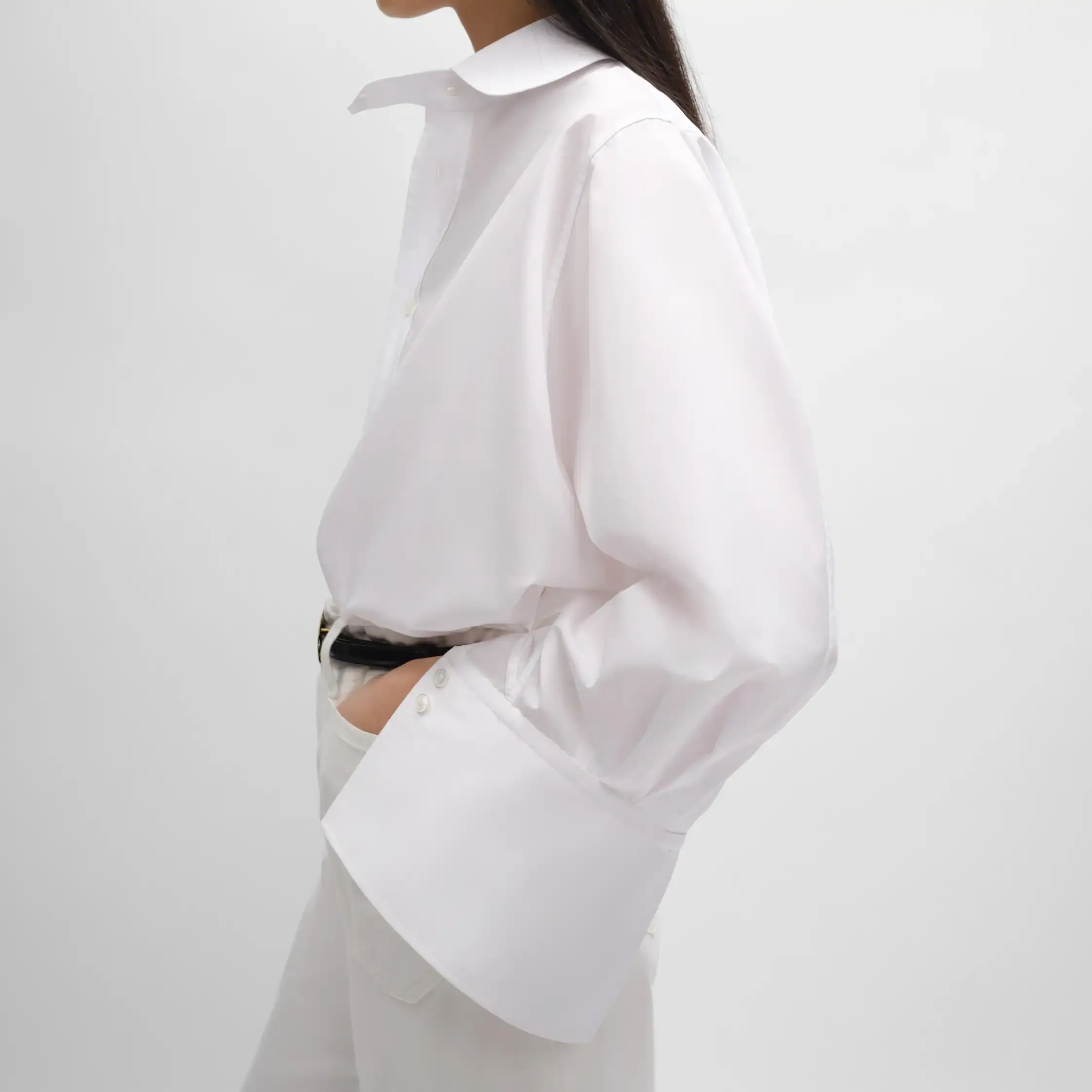 oversized shirt IN COTTON POPLIN