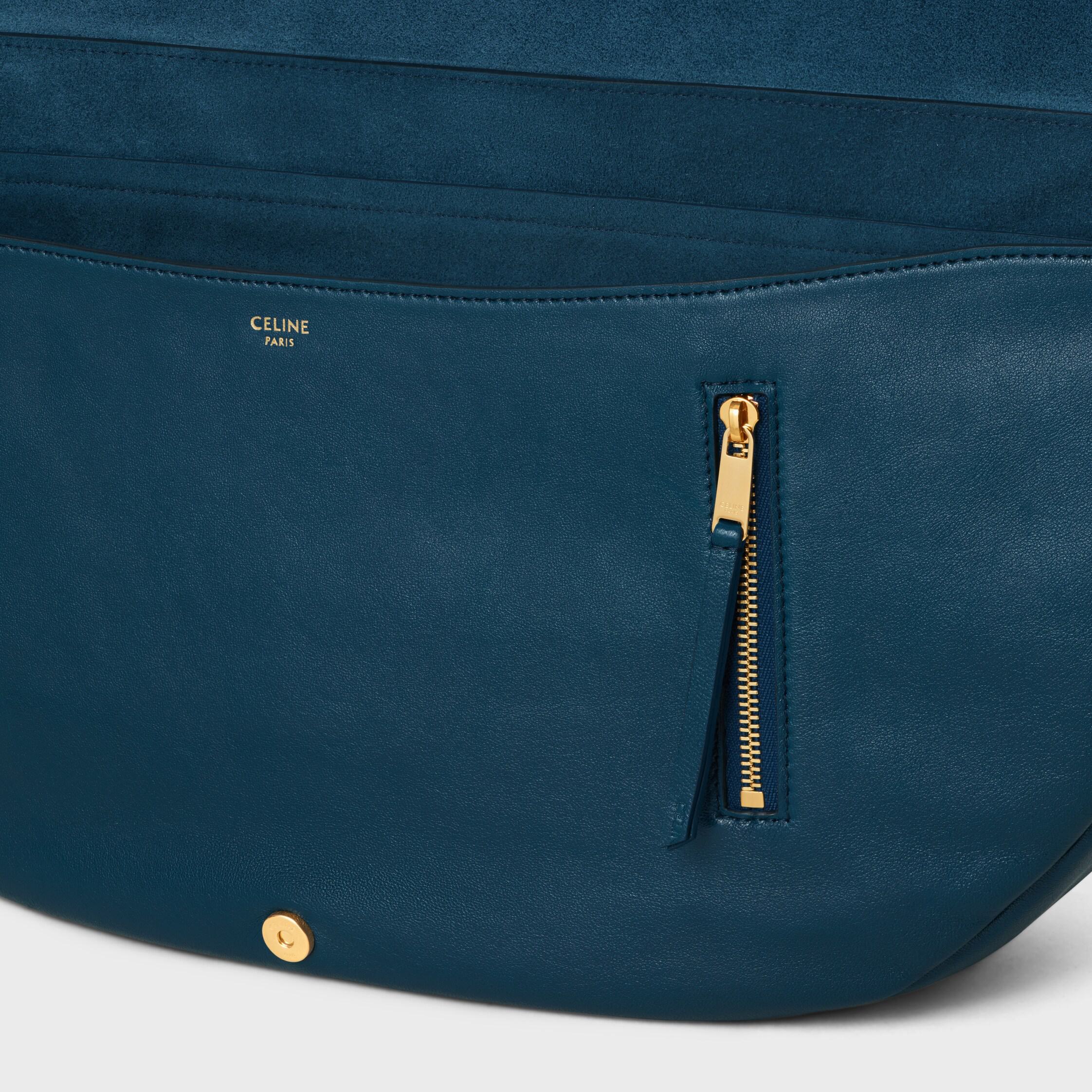 HALFMOON SOFT TRIOMPHE BAG IN SUPPLE SHINY LAMBSKIN